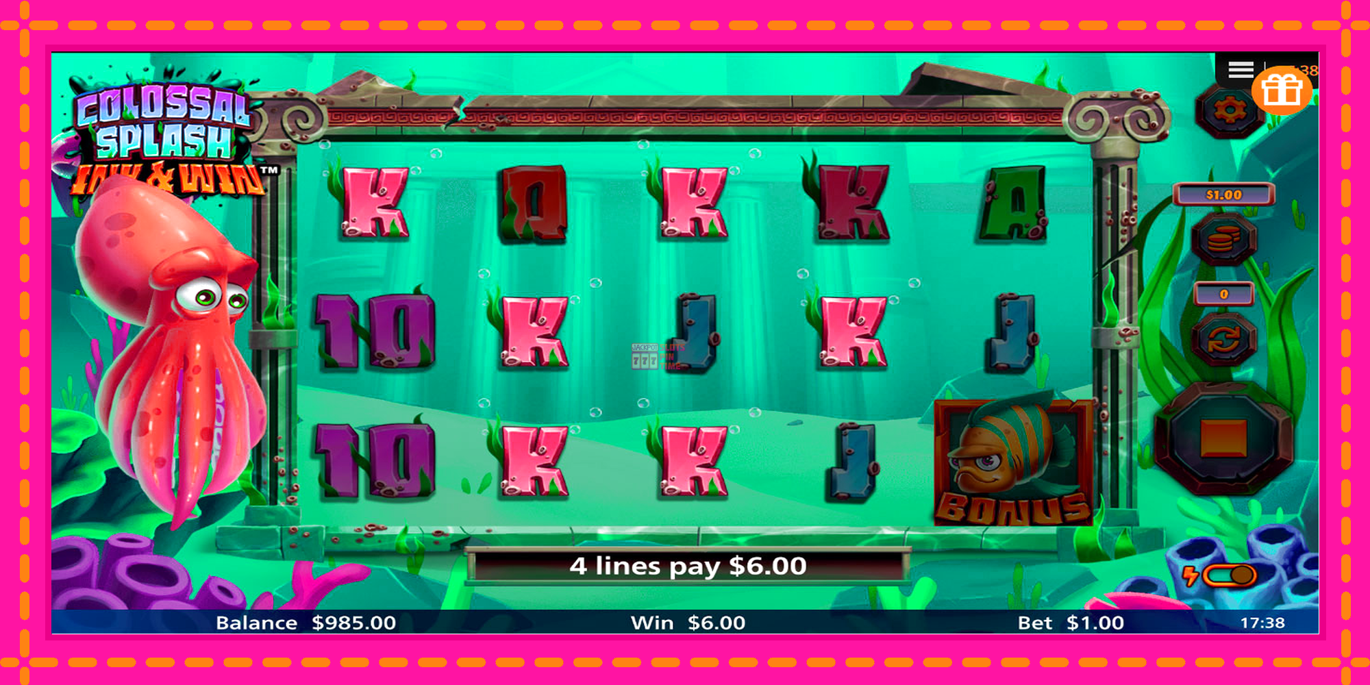 Slot machine Colossal Splash Ink & Win gratuitamente, immagine 3