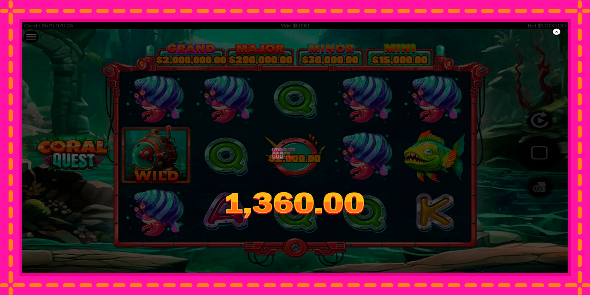 Slot machine Coral Quest gratuitamente, immagine 4