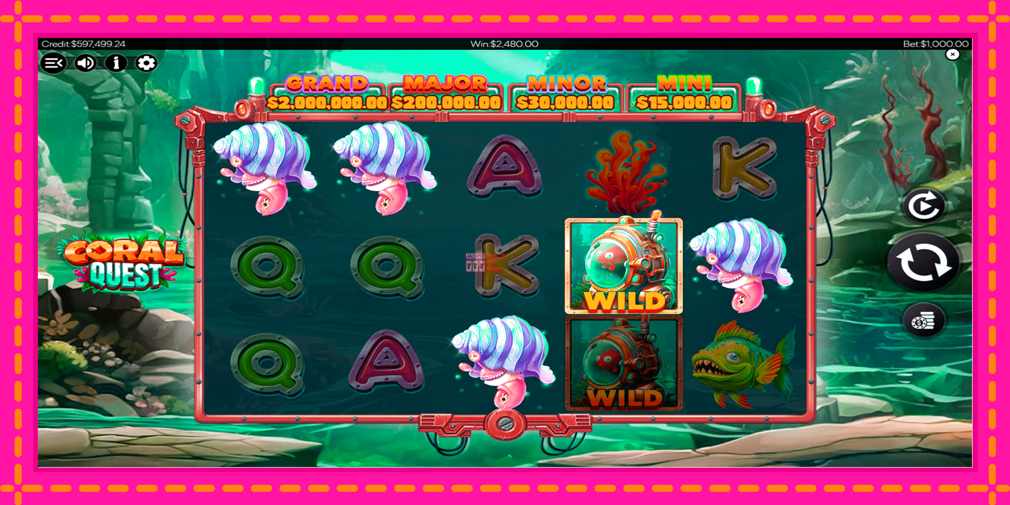 Slot machine Coral Quest gratuitamente, immagine 6