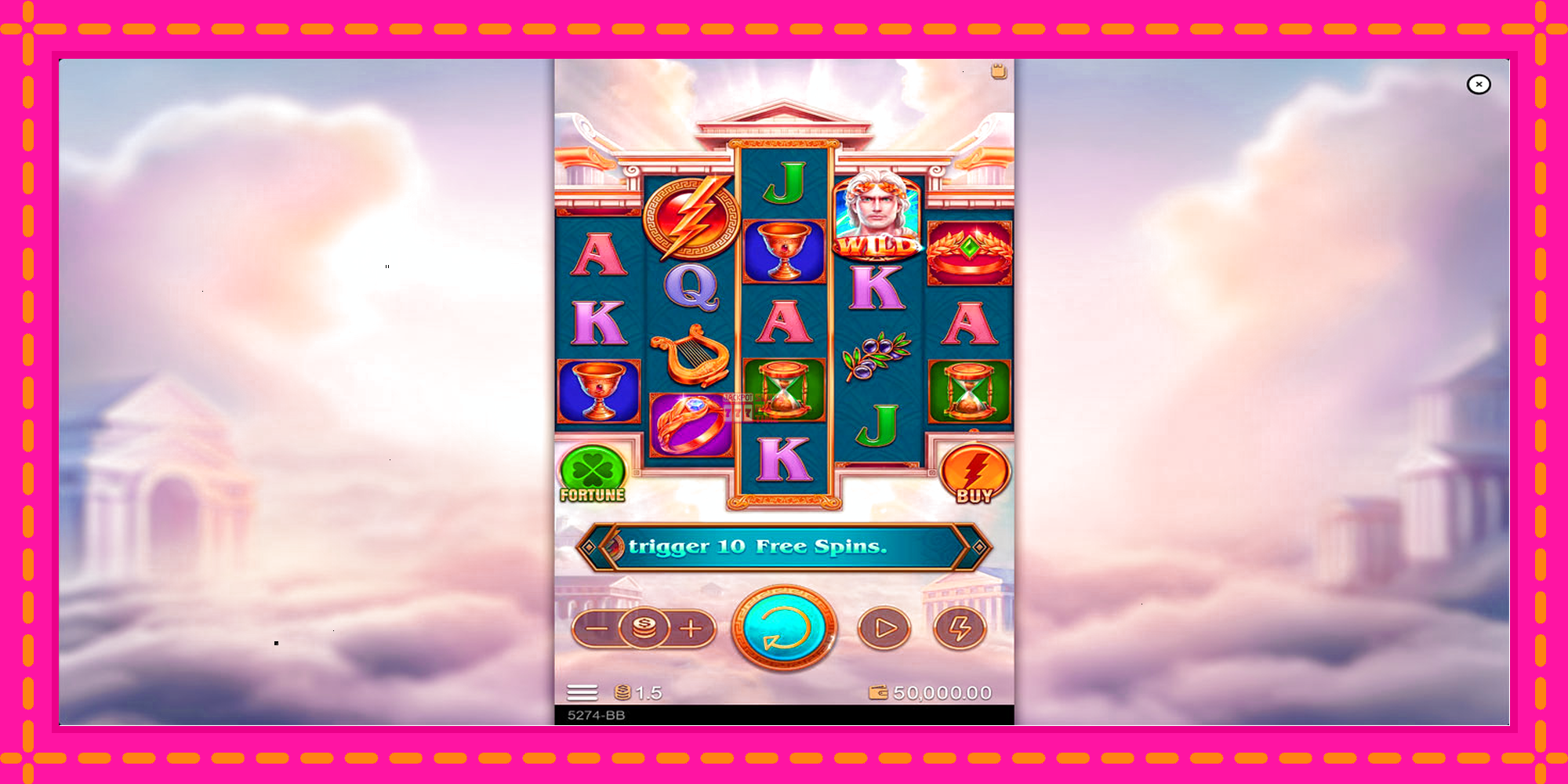 Slot machine Zeus Rise gratuitamente, immagine 1