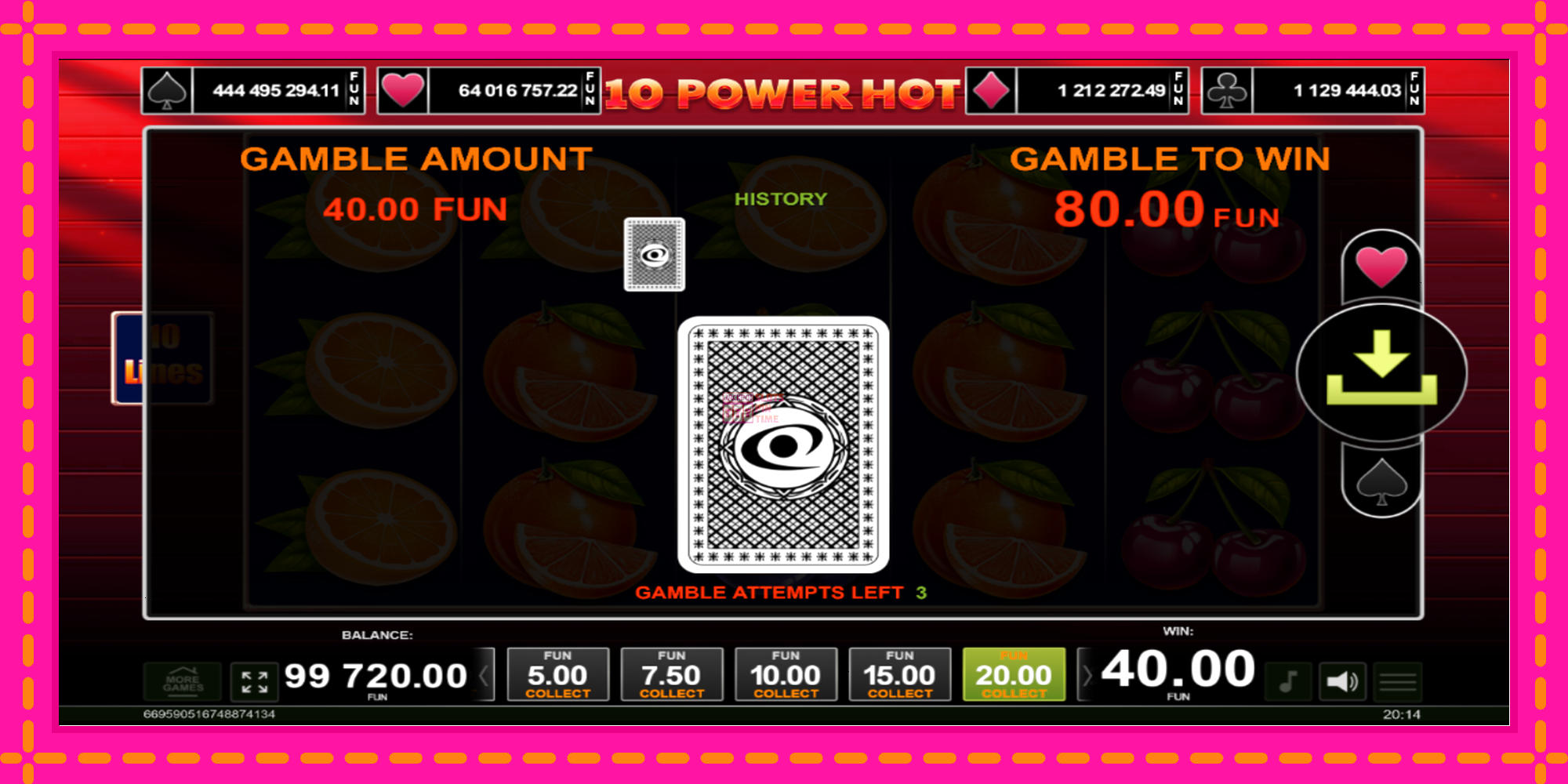 Slot machine 10 Power Hot gratuitamente, immagine 3