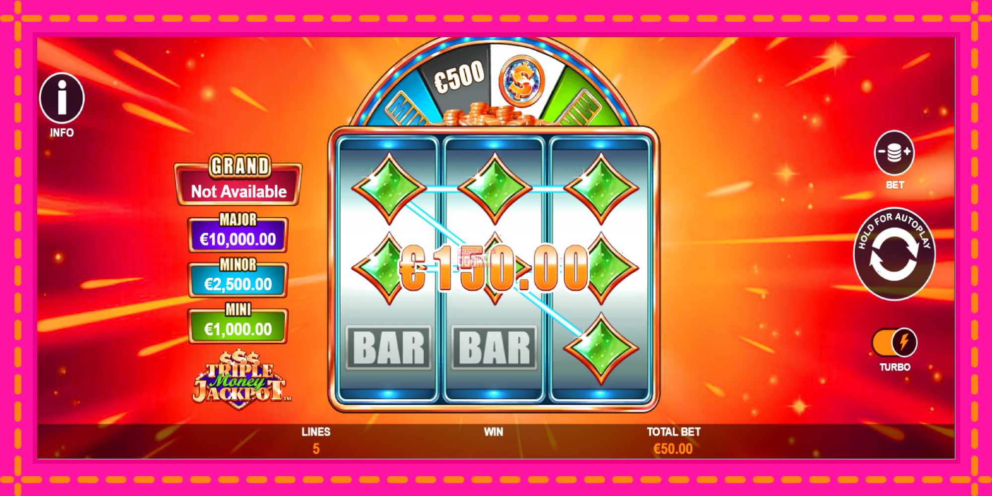 Slot machine Triple Money Jackpot gratuitamente, immagine 3