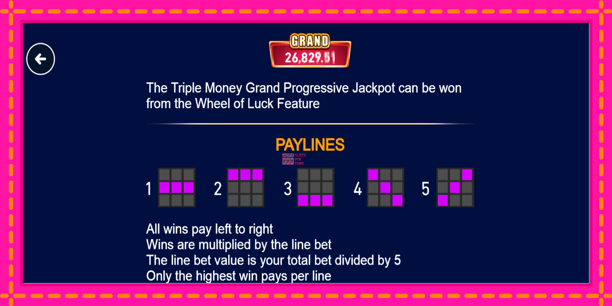 Slot machine Triple Money Jackpot gratuitamente, immagine 7