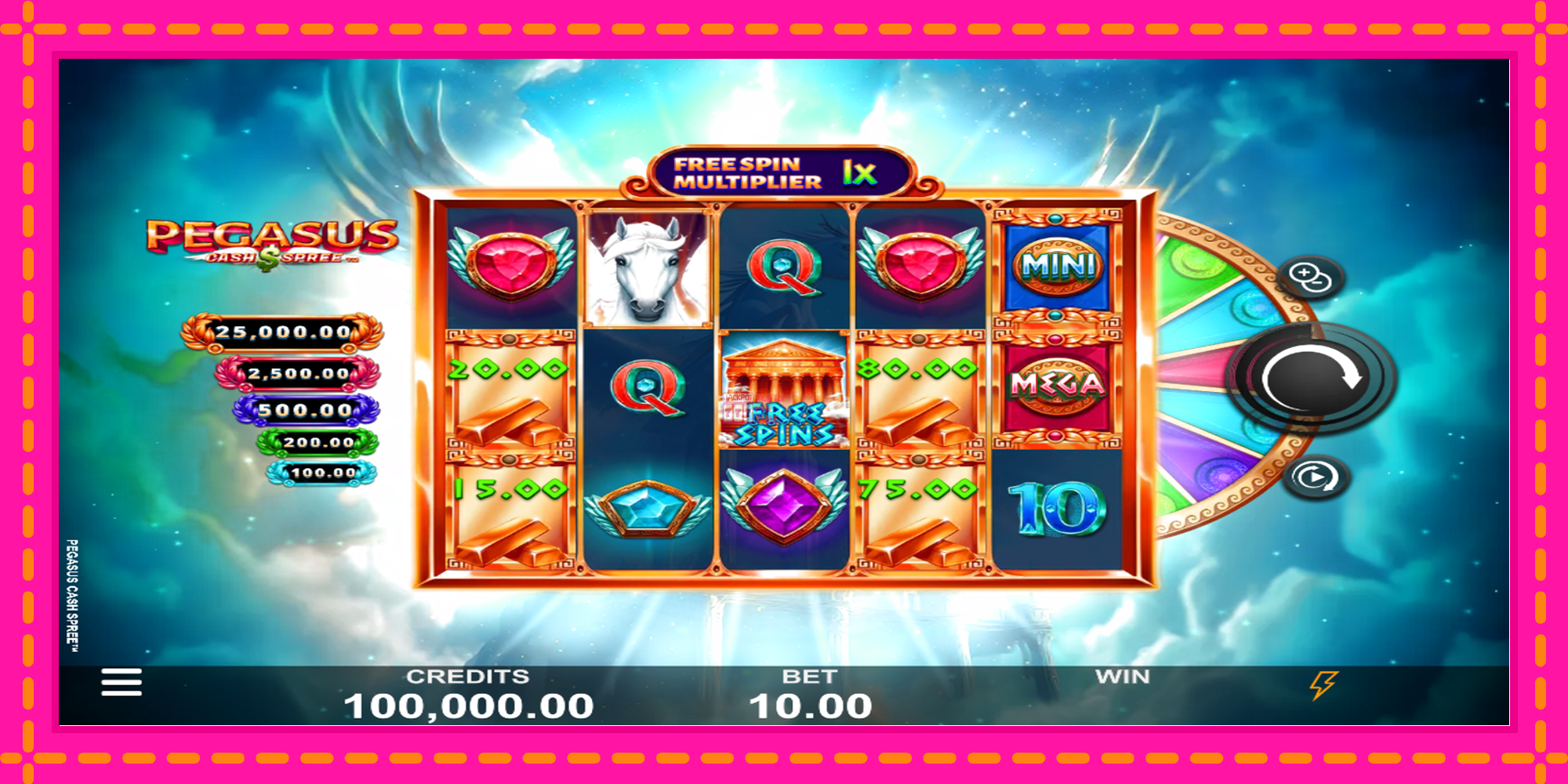 Slot machine Pegasus Cash Spree gratuitamente, immagine 2