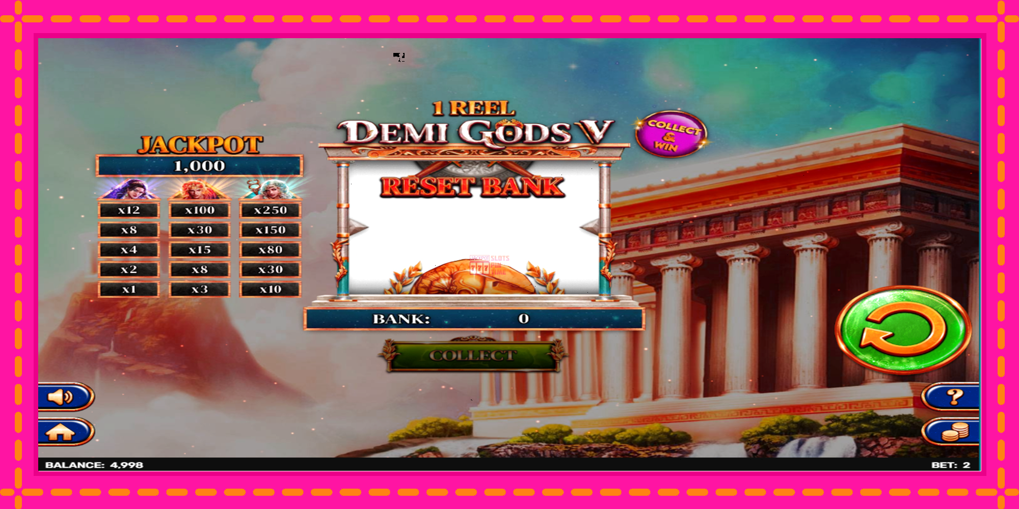 Slot machine 1 Reel - Demi Gods V gratuitamente, immagine 2