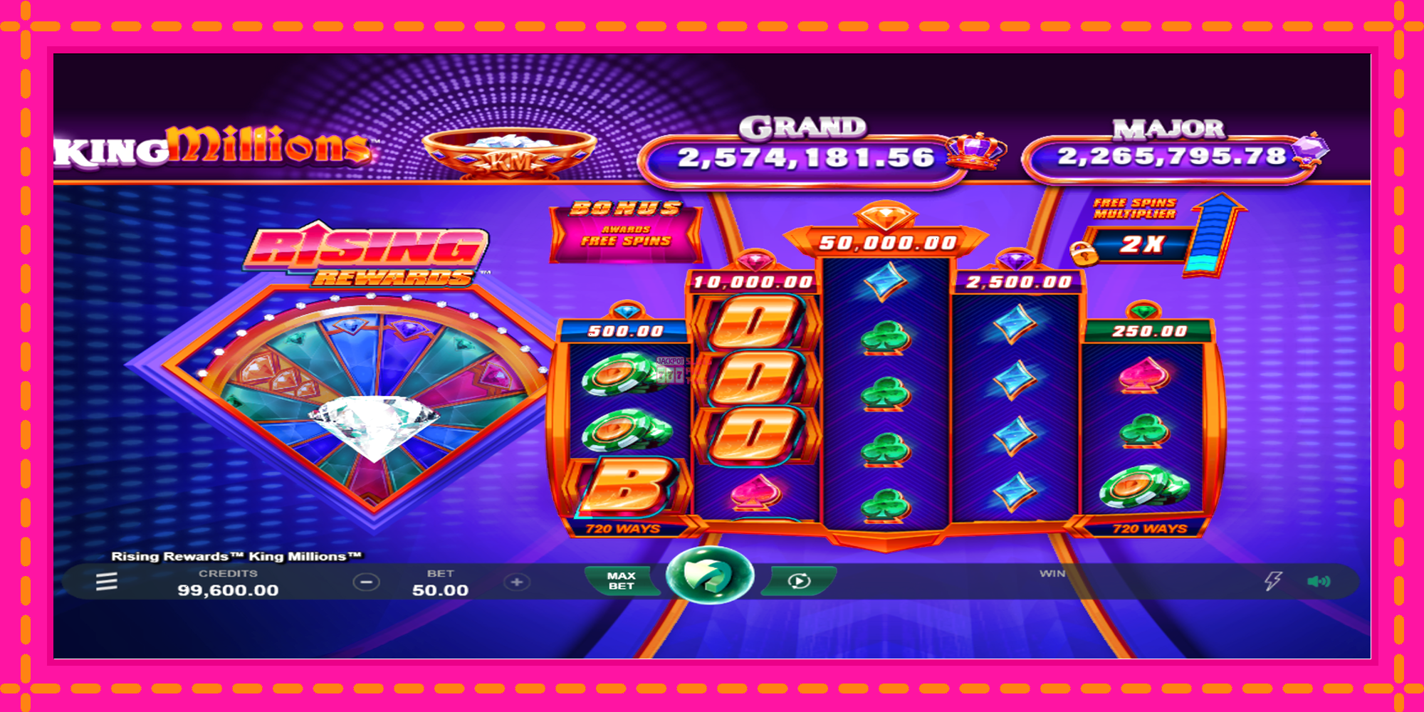 Slot machine Rising Rewards King Millions gratuitamente, immagine 1