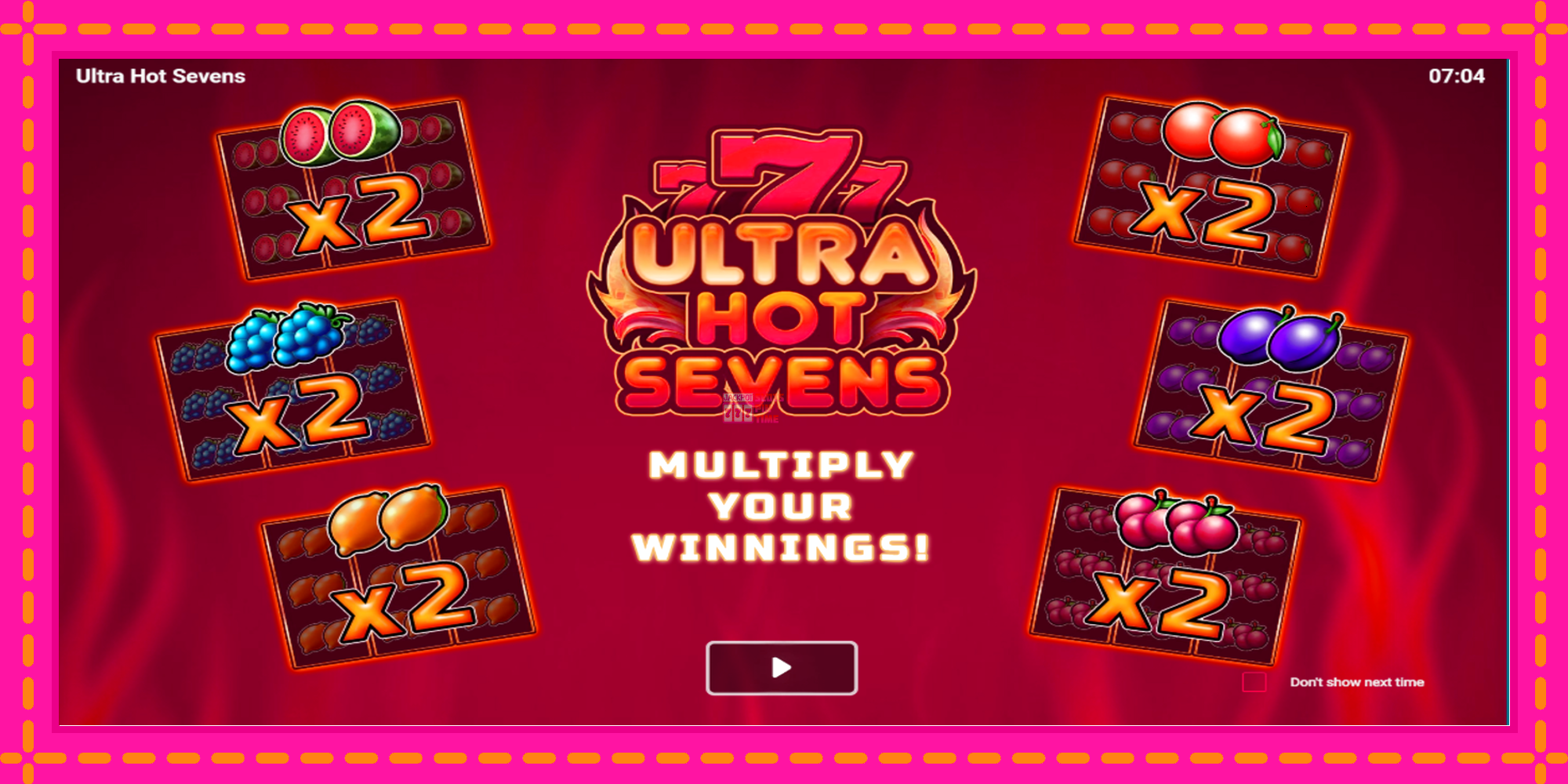 Slot machine Ultra Hot Sevens gratuitamente, immagine 1