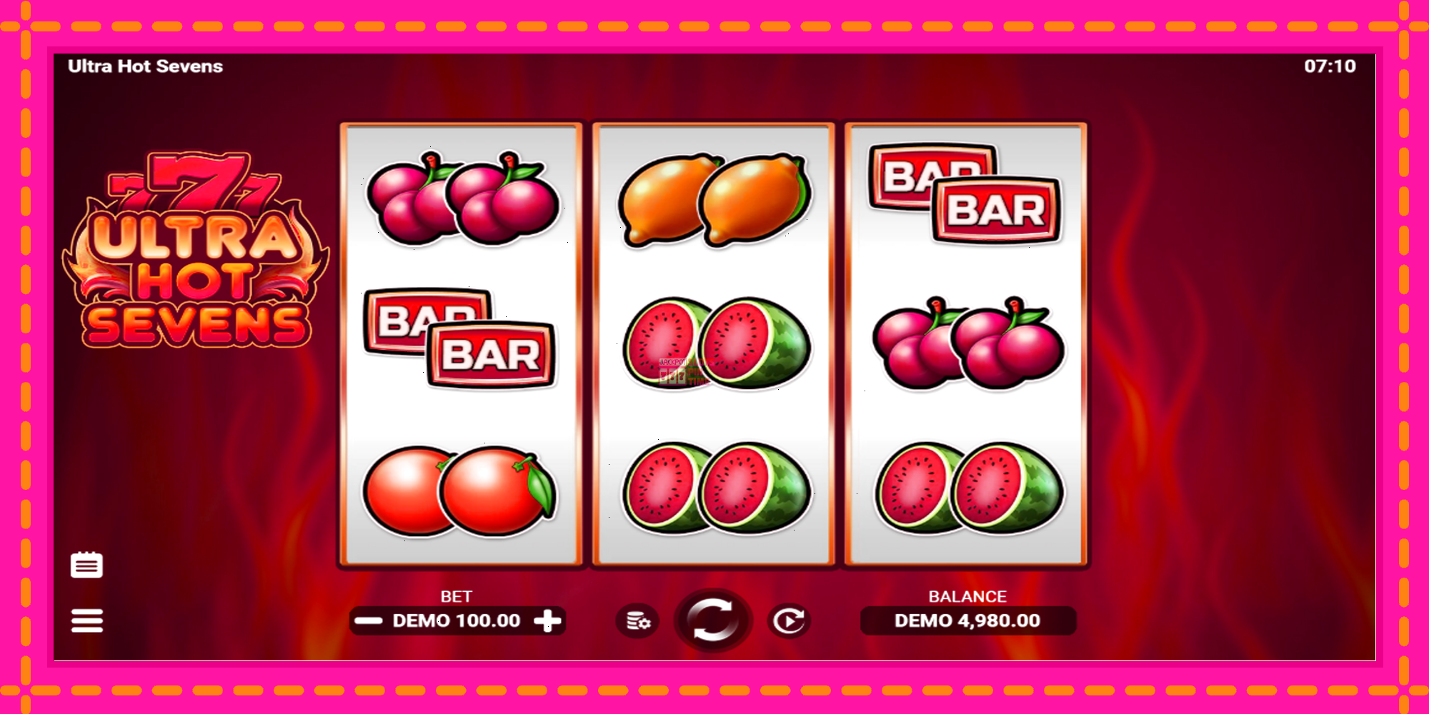 Slot machine Ultra Hot Sevens gratuitamente, immagine 2