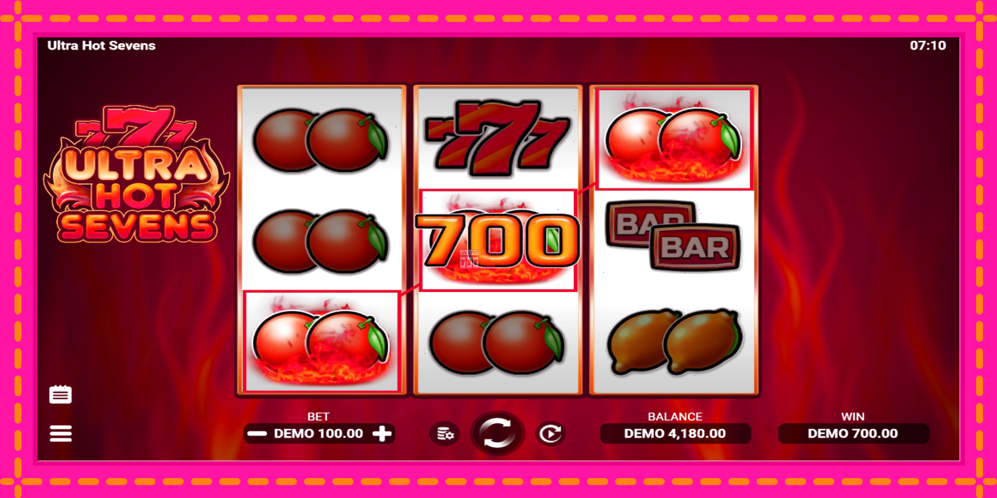 Slot machine Ultra Hot Sevens gratuitamente, immagine 3