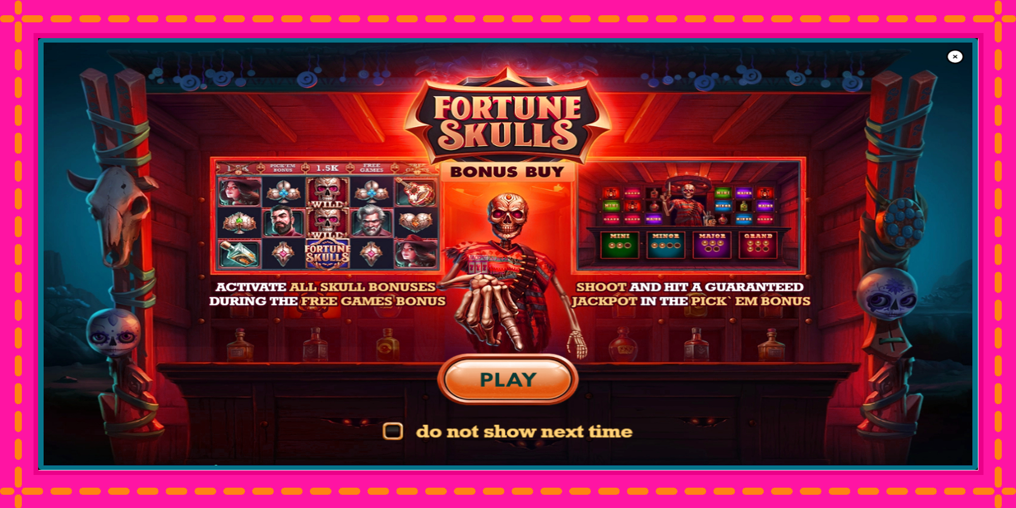 Slot machine Fortune Skulls Bonus Buy gratuitamente, immagine 1