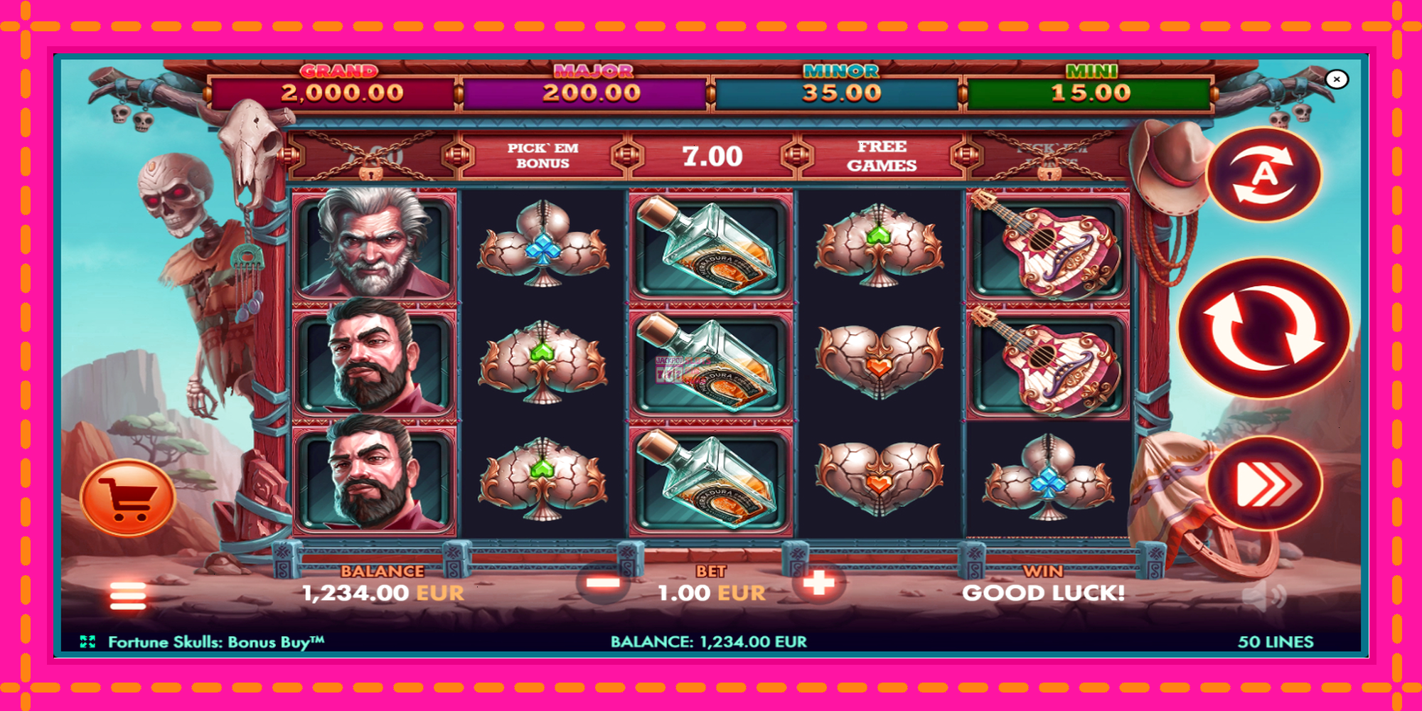 Slot machine Fortune Skulls Bonus Buy gratuitamente, immagine 2