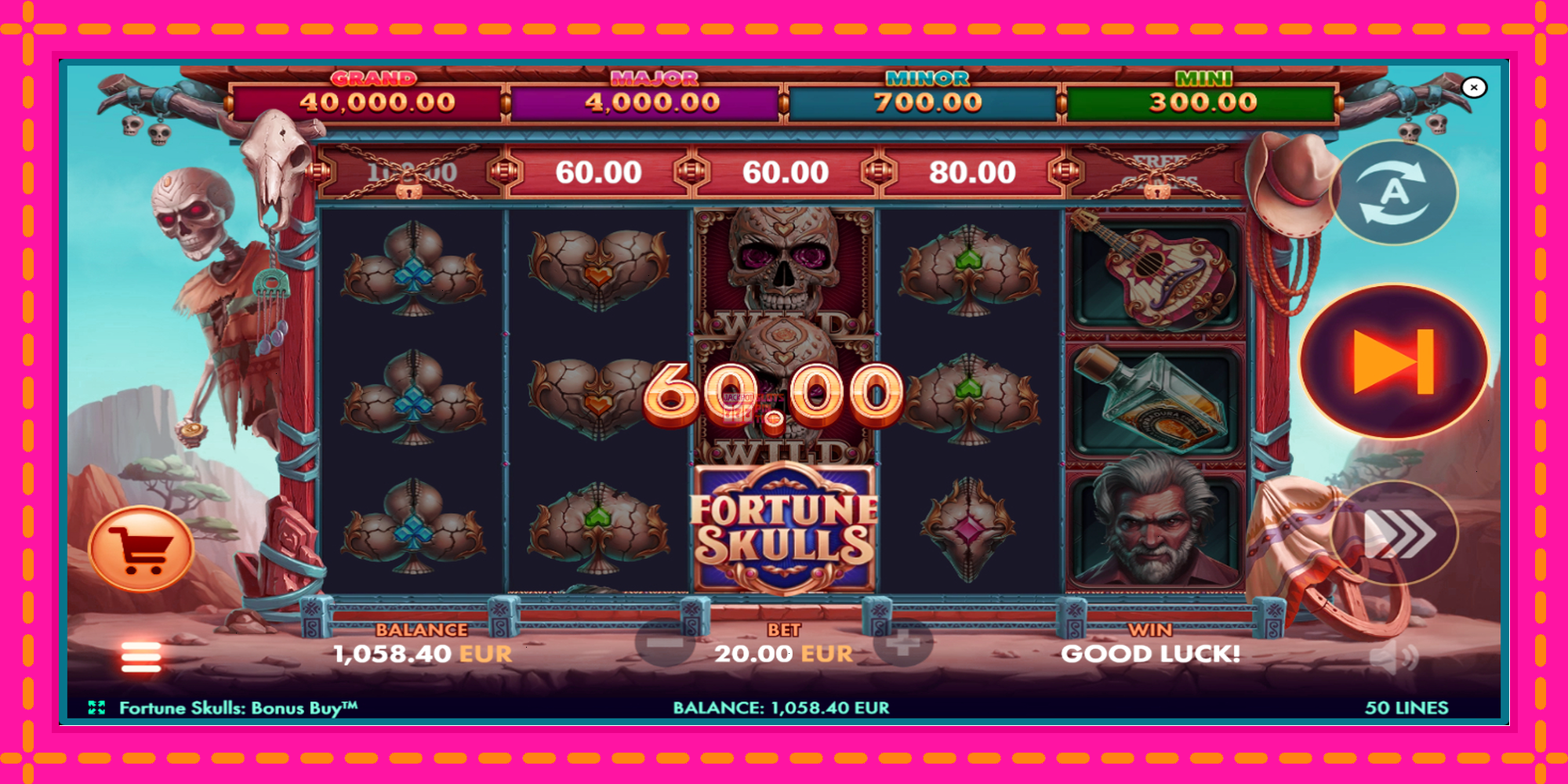 Slot machine Fortune Skulls Bonus Buy gratuitamente, immagine 3