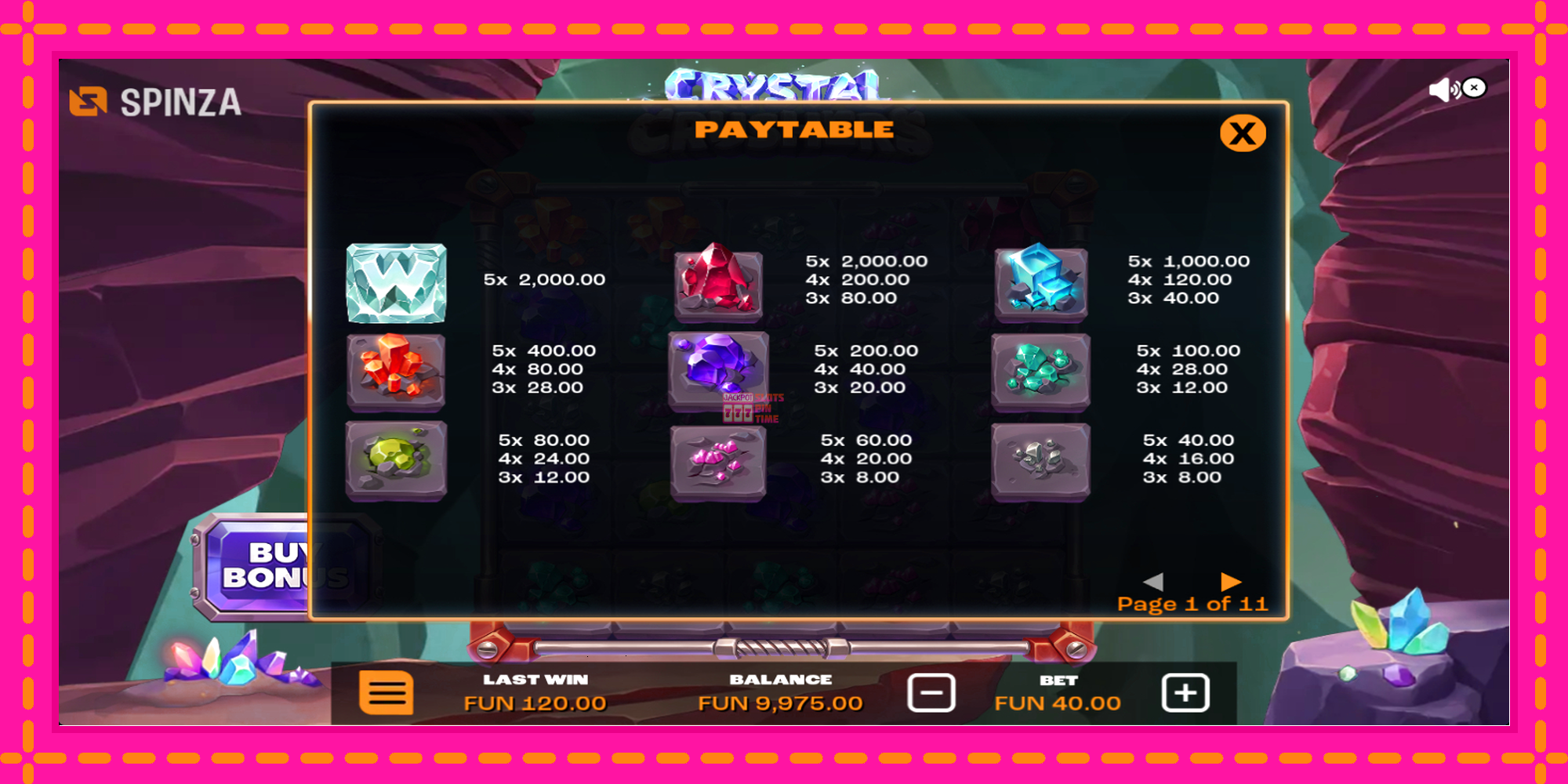 Slot machine Crystal Crushers gratuitamente, immagine 5