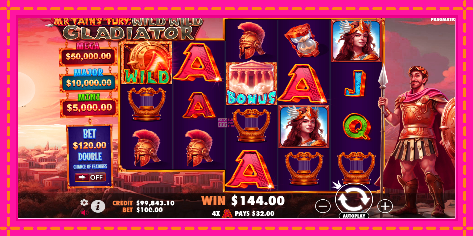 Slot machine Mr Tains Fury: Wild Wild Gladiator gratuitamente, immagine 3