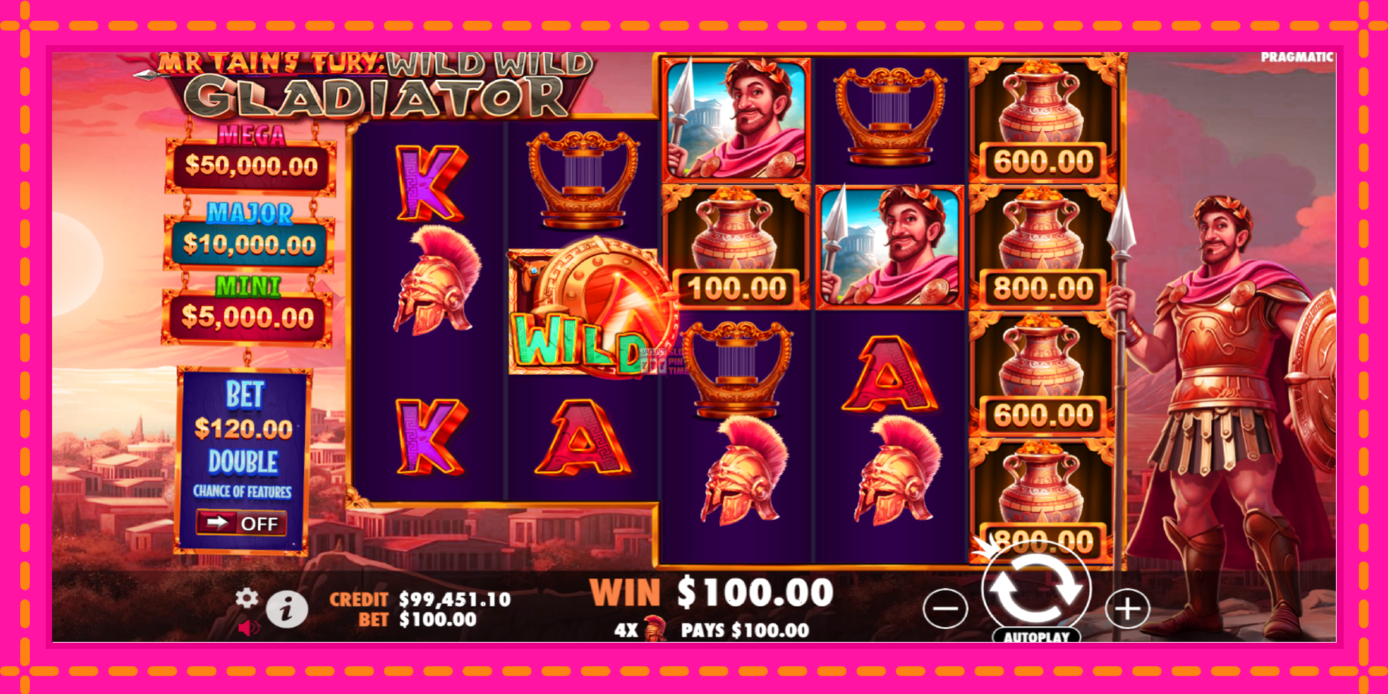 Slot machine Mr Tains Fury: Wild Wild Gladiator gratuitamente, immagine 4