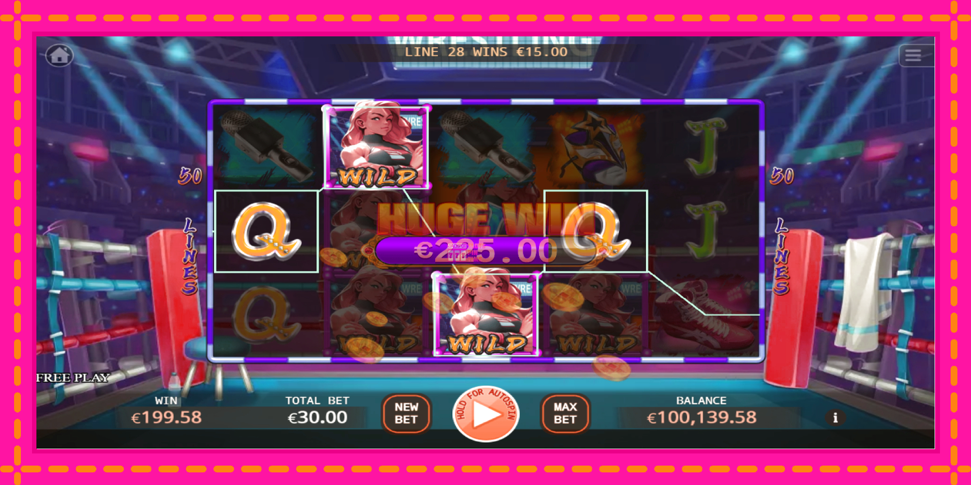 Slot machine Wrestling Queen gratuitamente, immagine 3