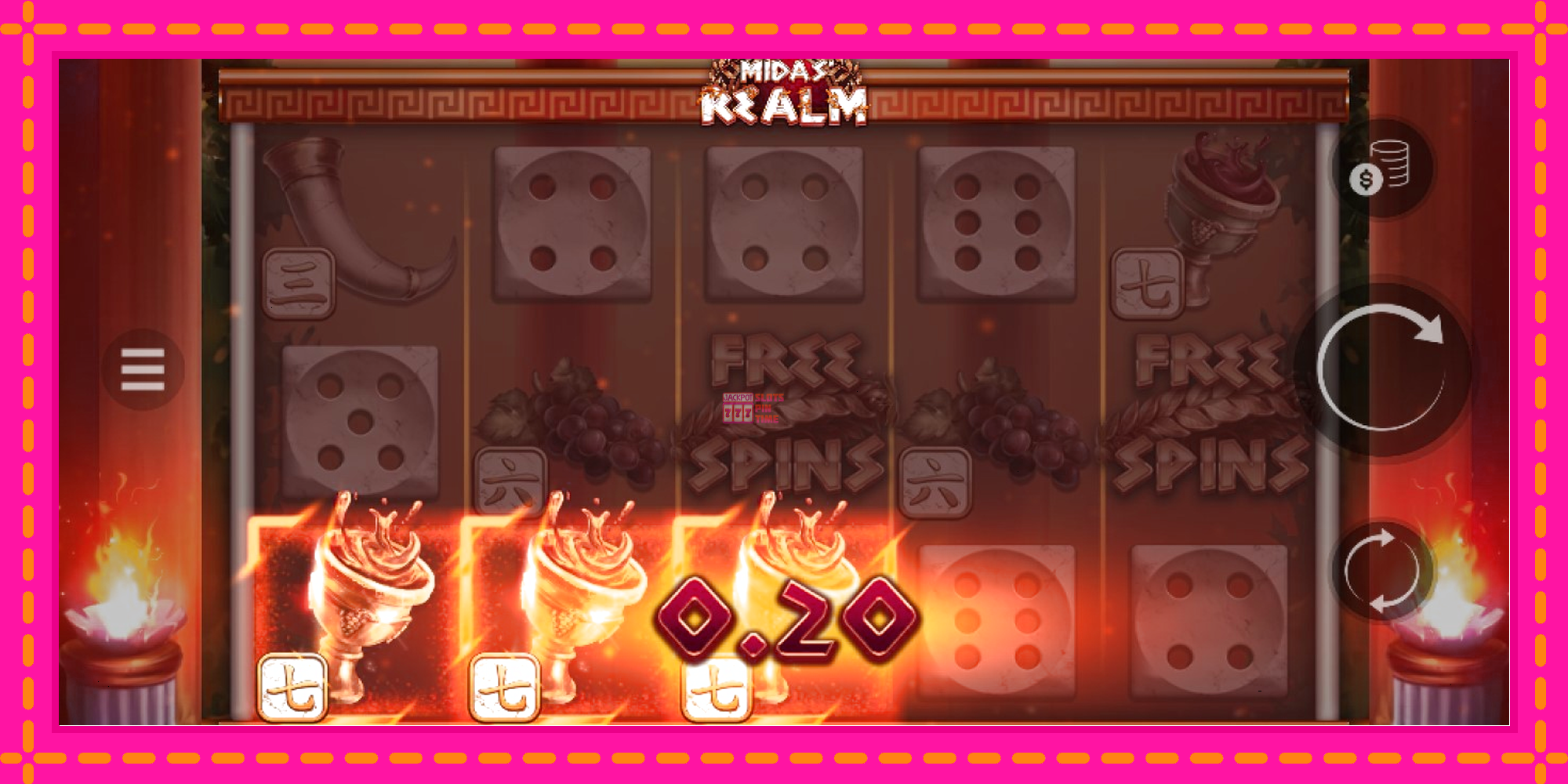 Slot machine Midas Realm Dice gratuitamente, immagine 2