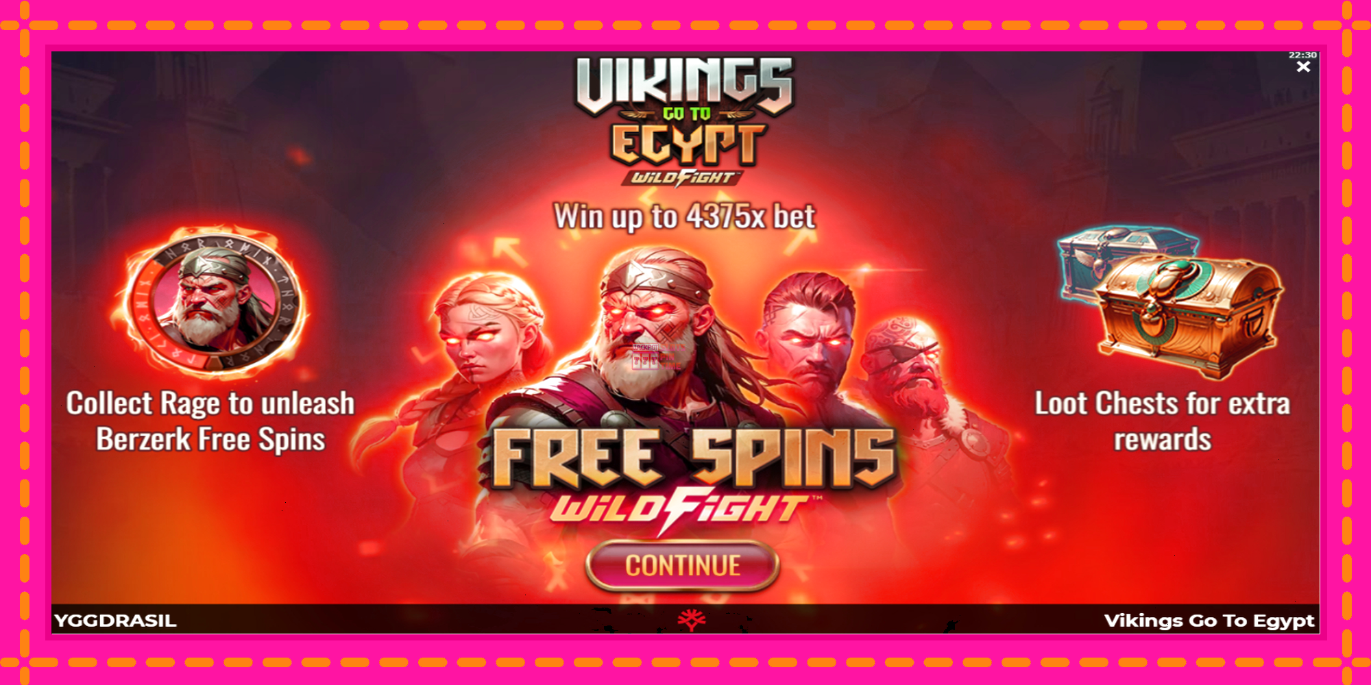 Slot machine Vikings Go To Egypt Wild Fight gratuitamente, immagine 1