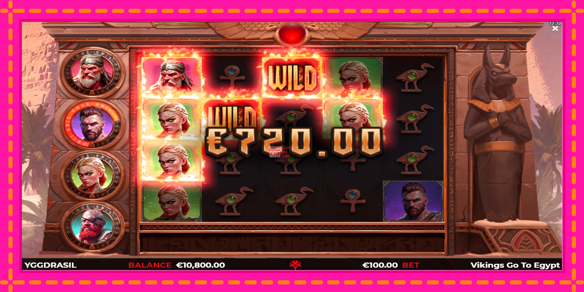 Slot machine Vikings Go To Egypt Wild Fight gratuitamente, immagine 3