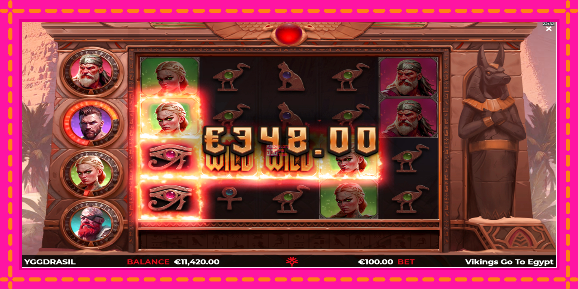 Slot machine Vikings Go To Egypt Wild Fight gratuitamente, immagine 4