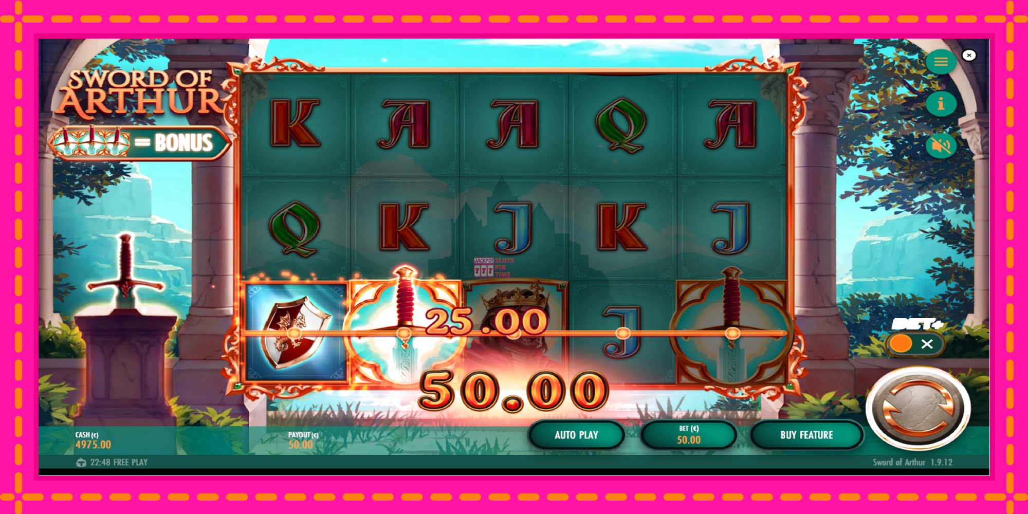 Slot machine Sword of Arthur gratuitamente, immagine 4