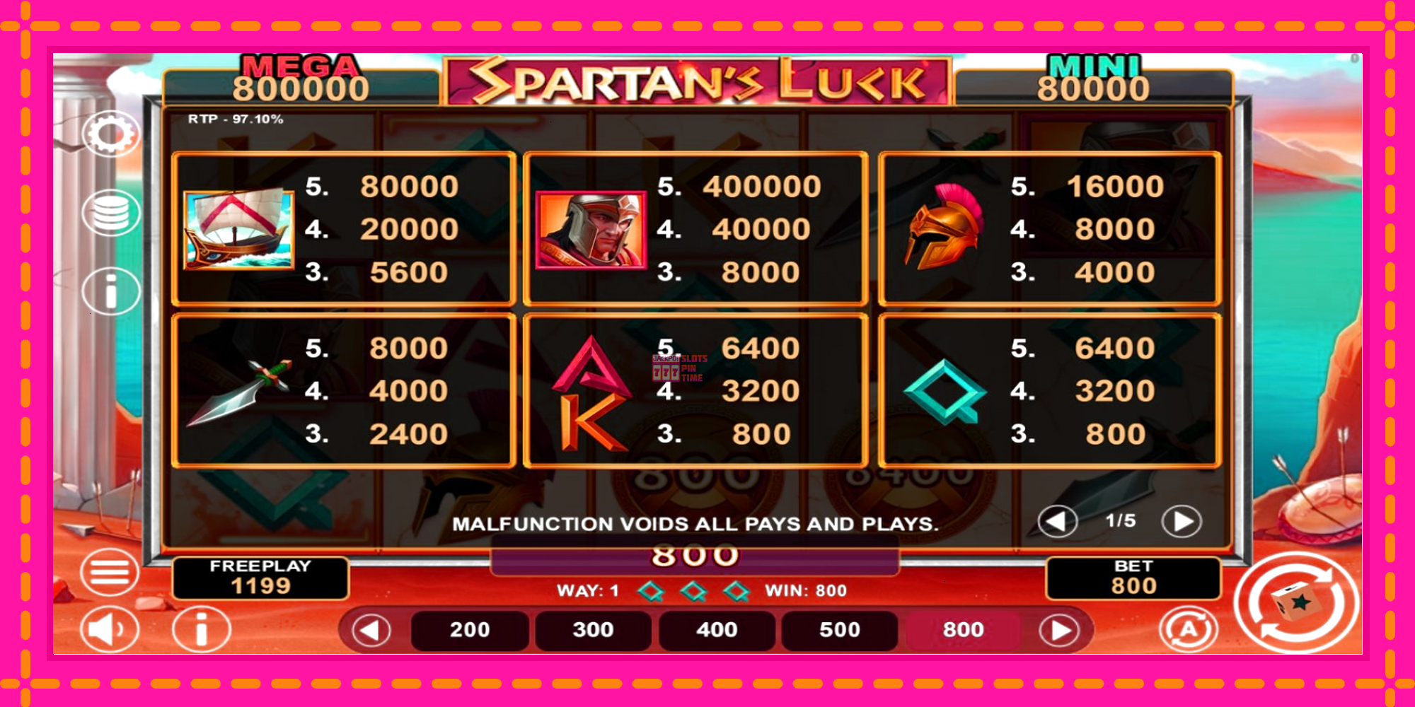 Slot machine Spartans Luck Hold & Win gratuitamente, immagine 4