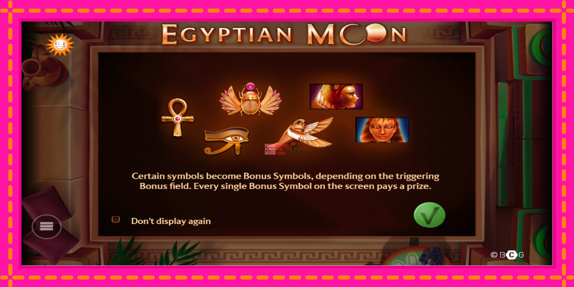 Slot machine Egyptian Moon gratuitamente, immagine 1