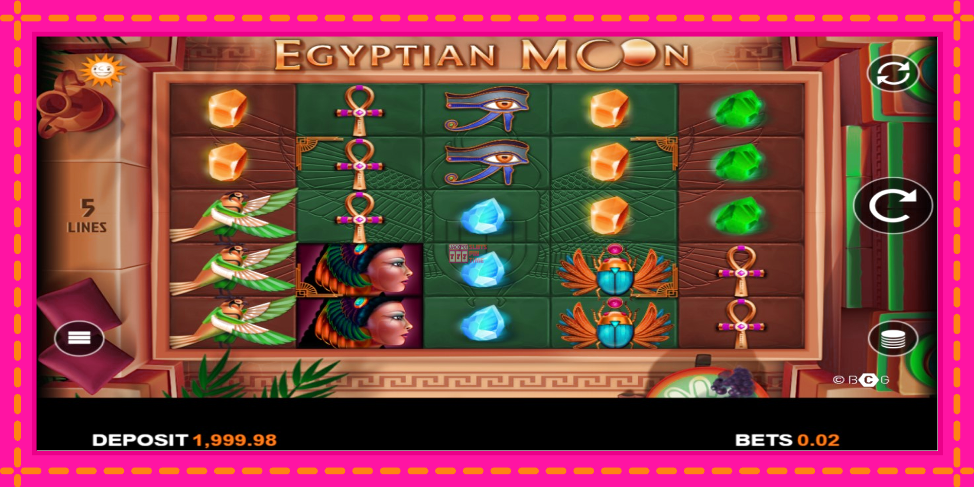 Slot machine Egyptian Moon gratuitamente, immagine 2