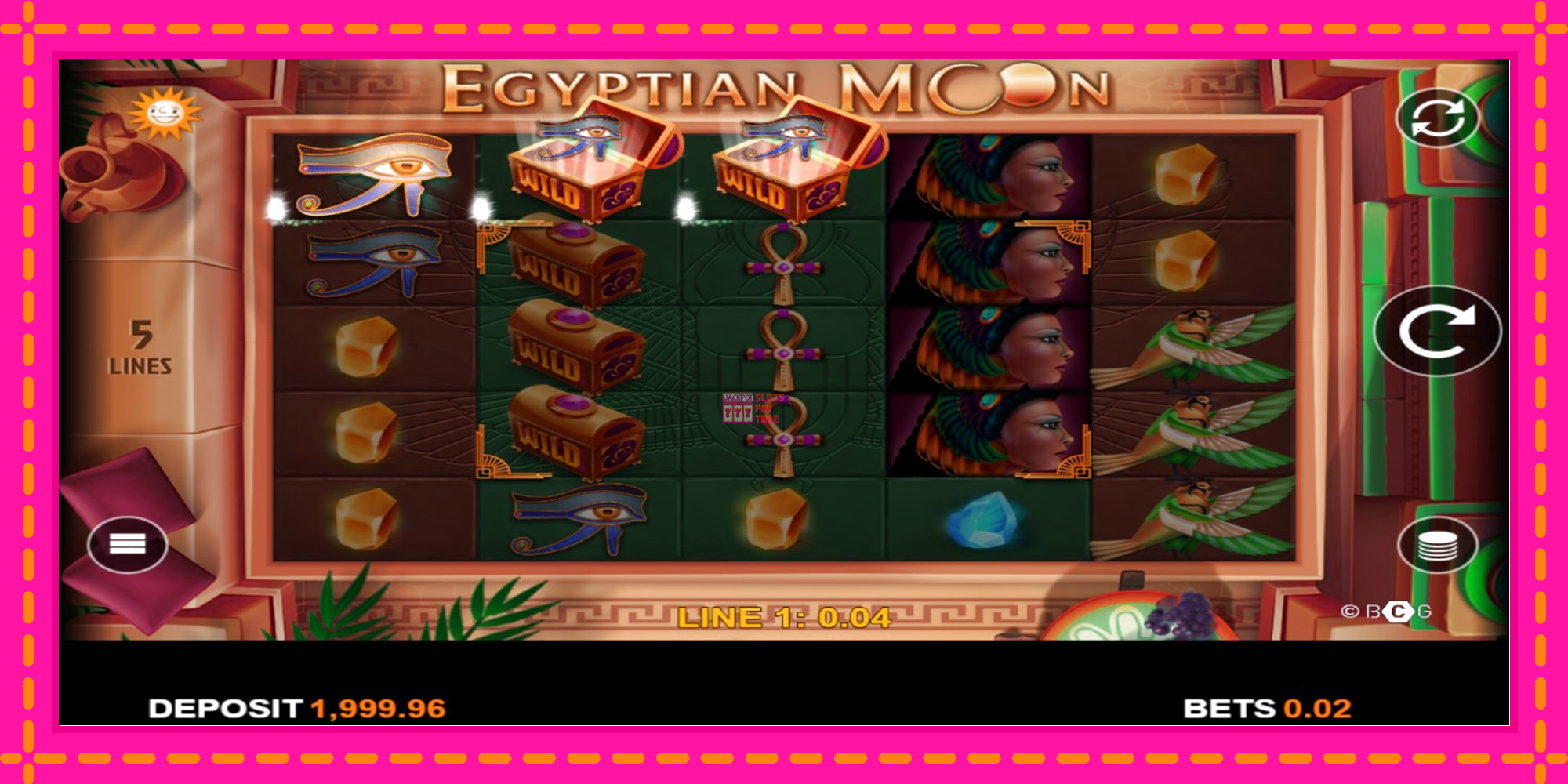 Slot machine Egyptian Moon gratuitamente, immagine 3