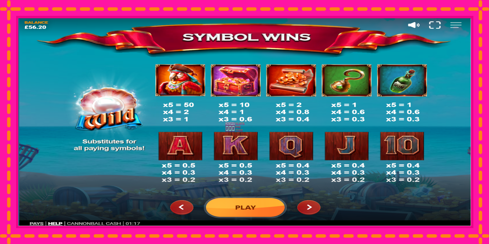 Slot machine Cannonball Cash gratuitamente, immagine 6