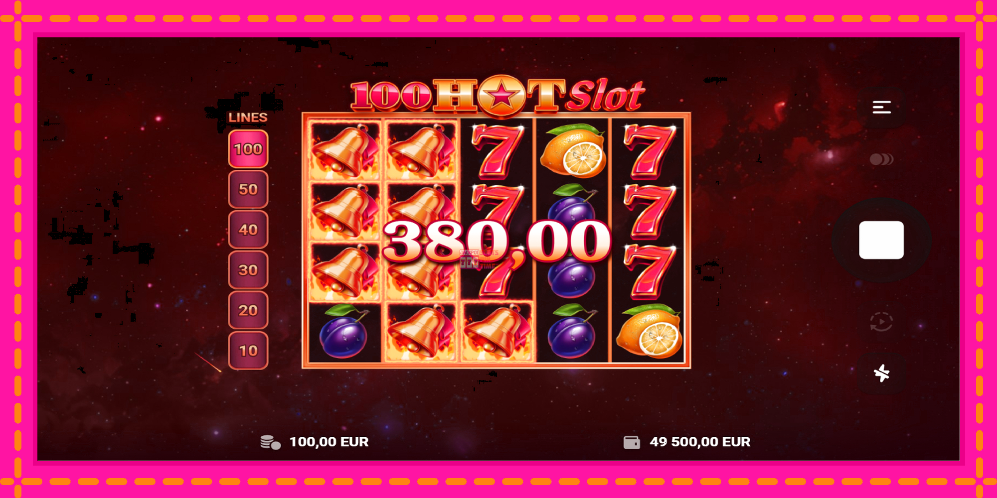 Slot machine 100 Hot Slot gratuitamente, immagine 3