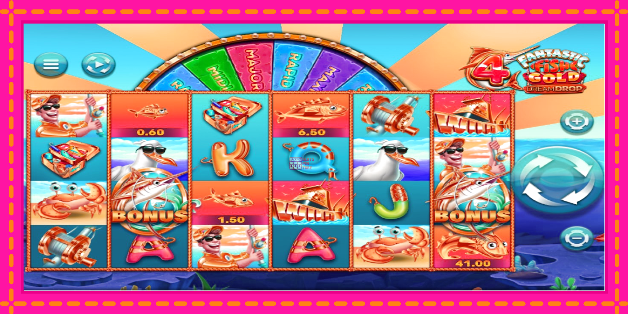 Slot machine 4 Fantastic Fish Gold Dream Drop gratuitamente, immagine 1