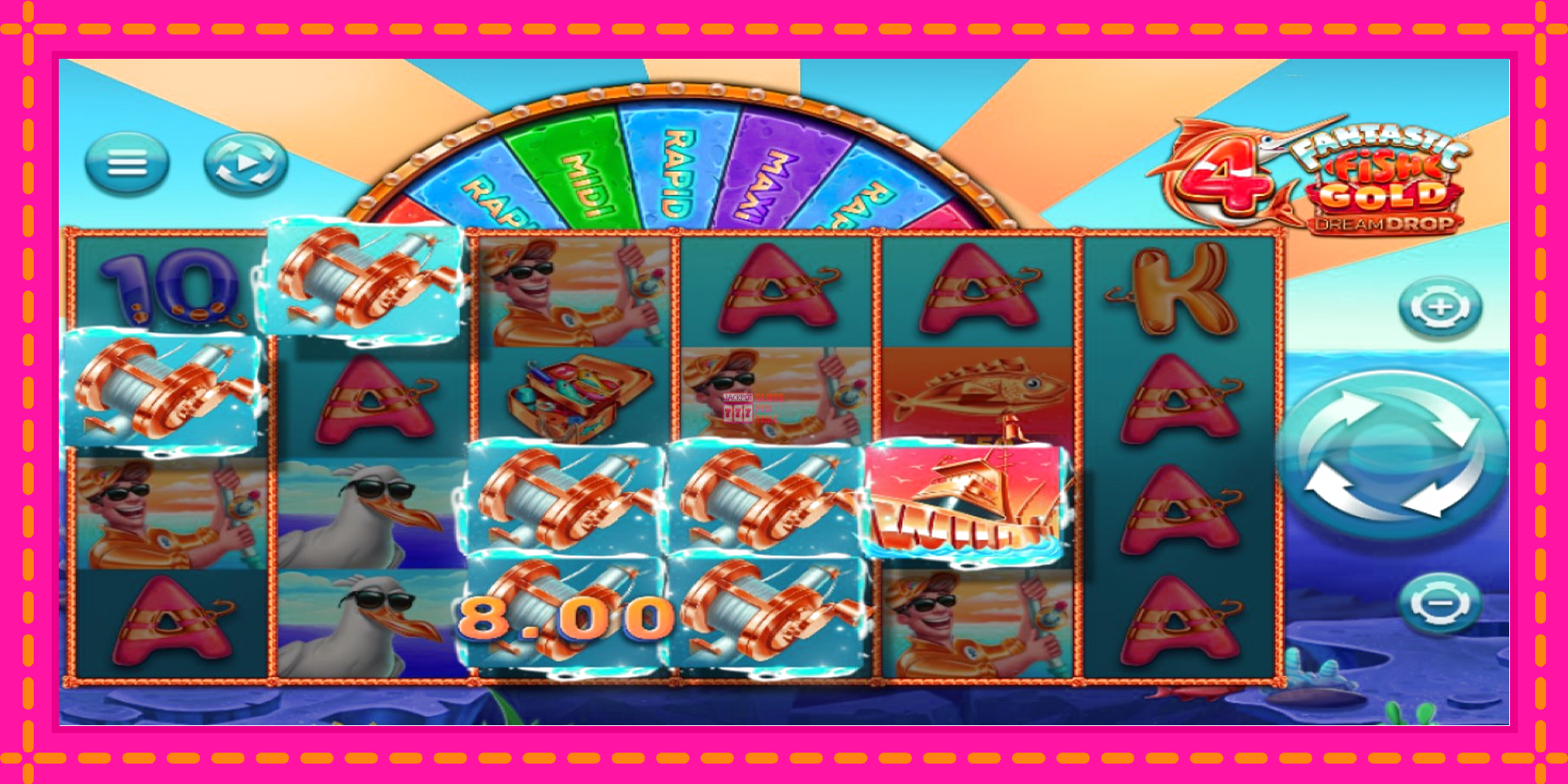 Slot machine 4 Fantastic Fish Gold Dream Drop gratuitamente, immagine 3