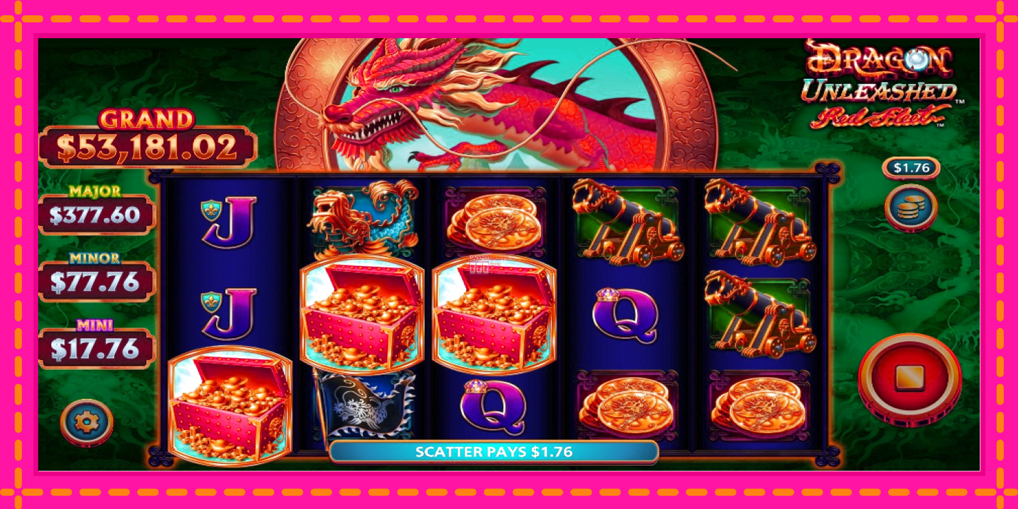 Slot machine Dragon Unleashed - Red Fleet gratuitamente, immagine 3