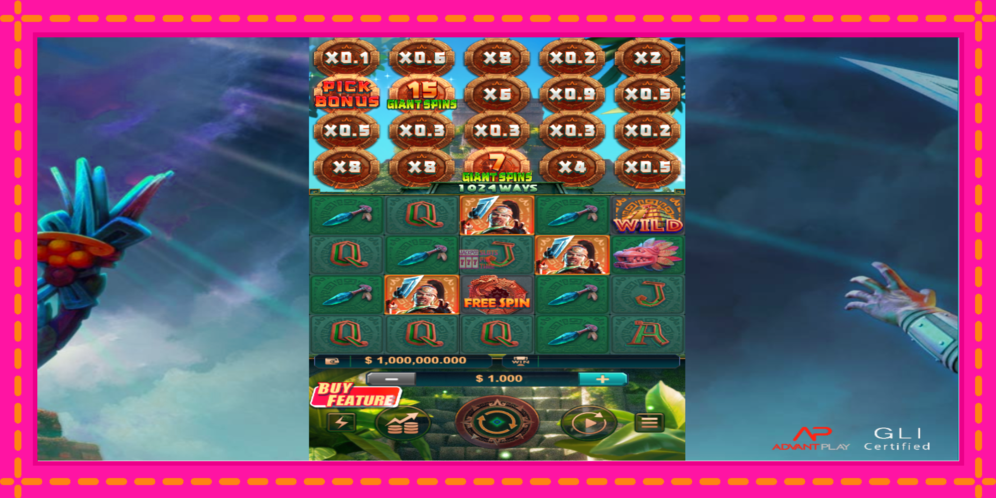 Slot machine Aztec: Bonus Hunt 2 gratuitamente, immagine 1