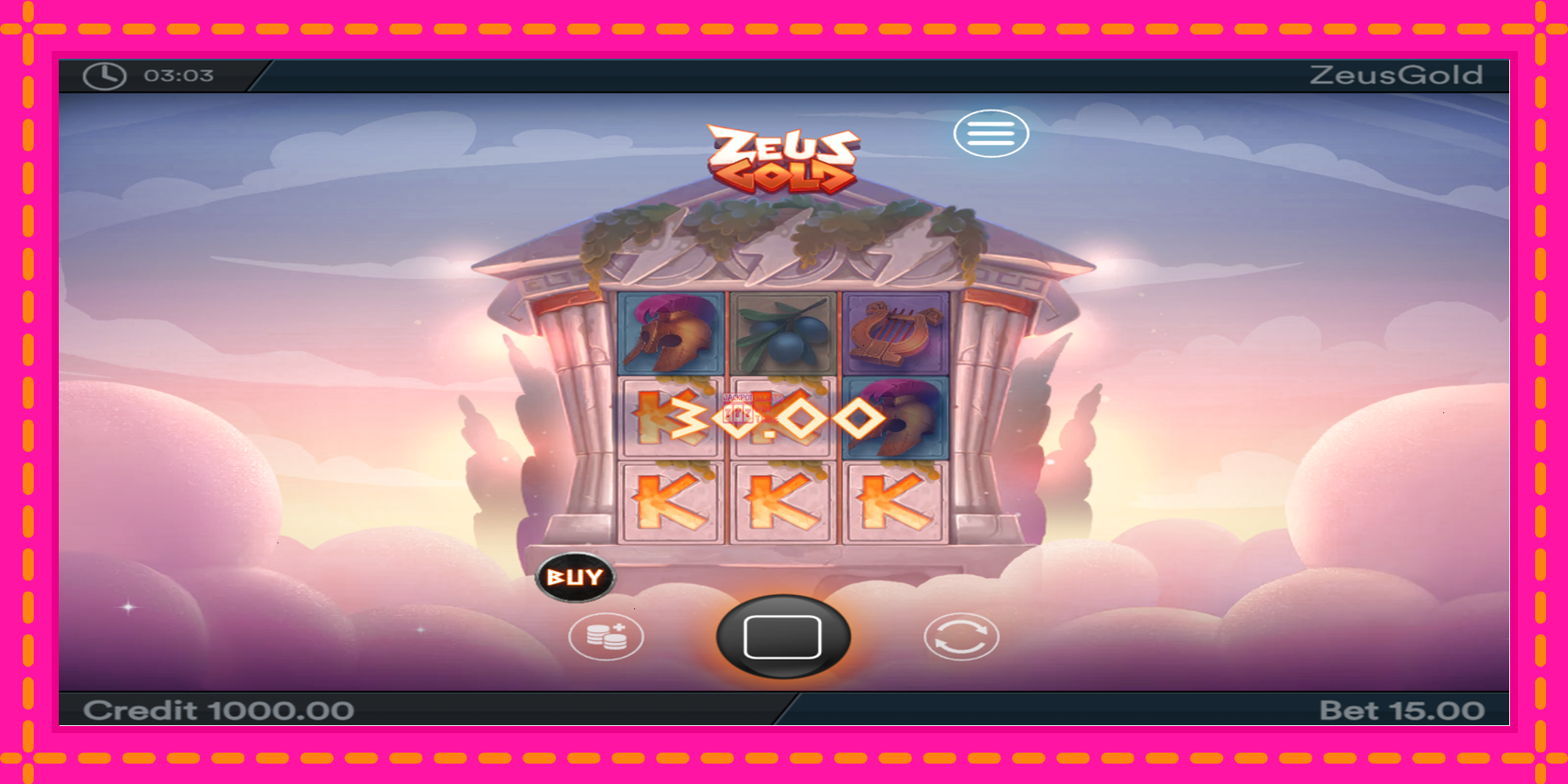 Slot machine Zeus Gold gratuitamente, immagine 3