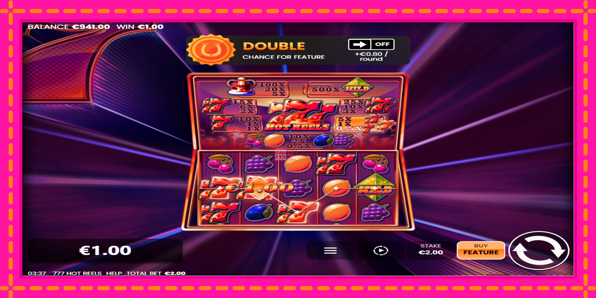 Slot machine 777 Hot Reels gratuitamente, immagine 3