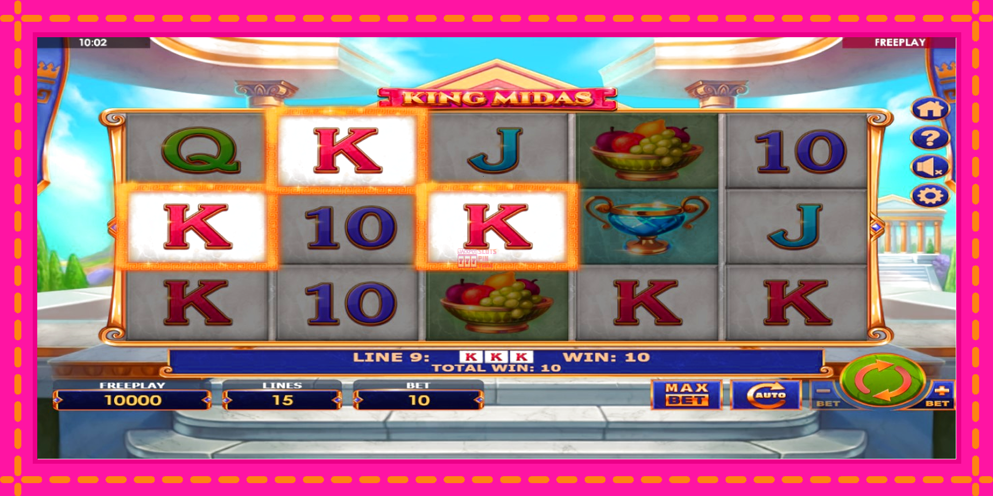 Slot machine King Midas gratuitamente, immagine 3