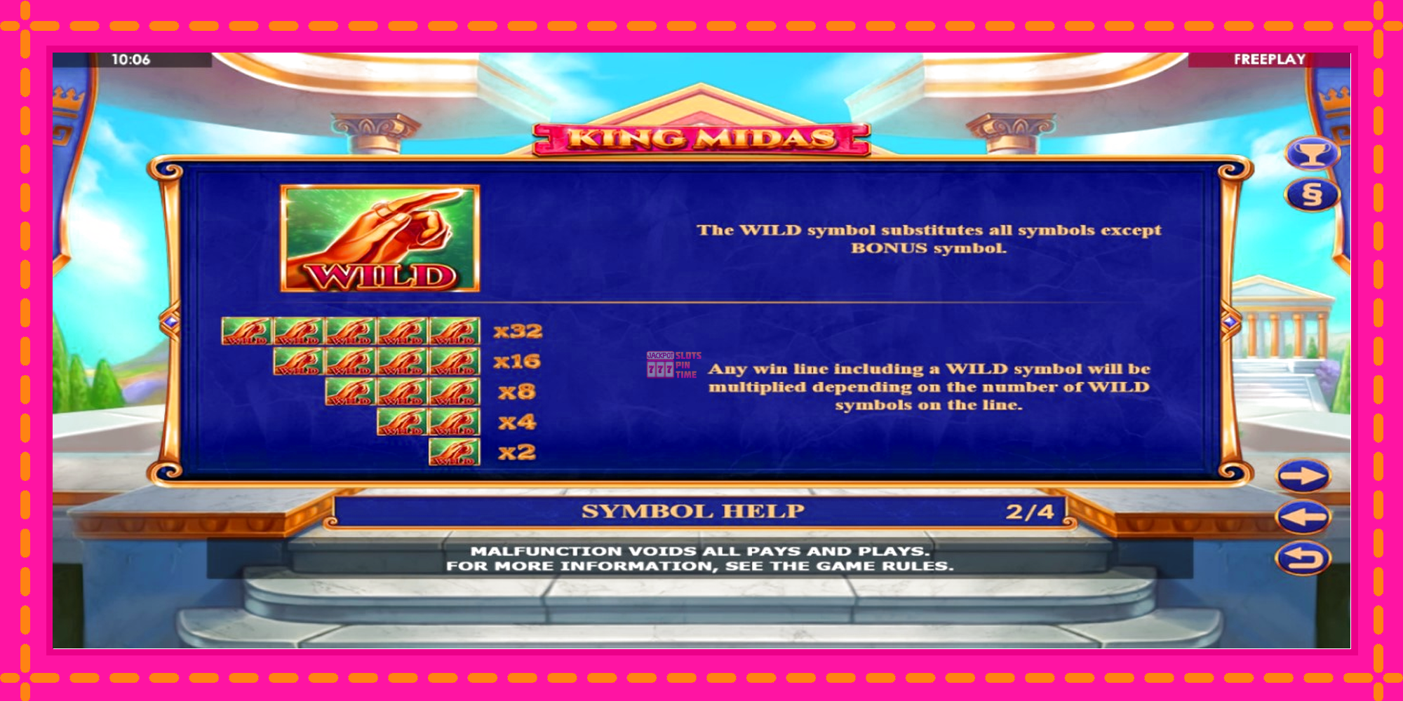 Slot machine King Midas gratuitamente, immagine 5