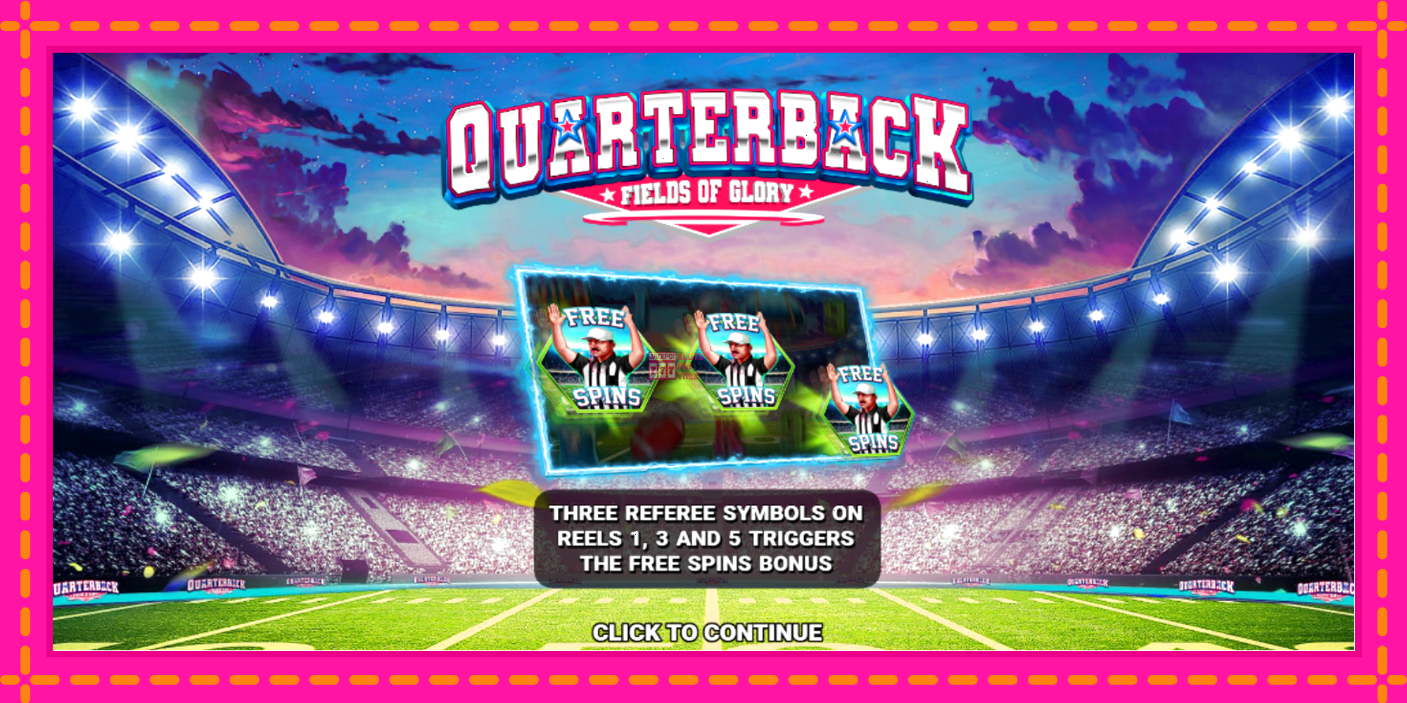 Slot machine Quarterback Fields of Glory gratuitamente, immagine 1