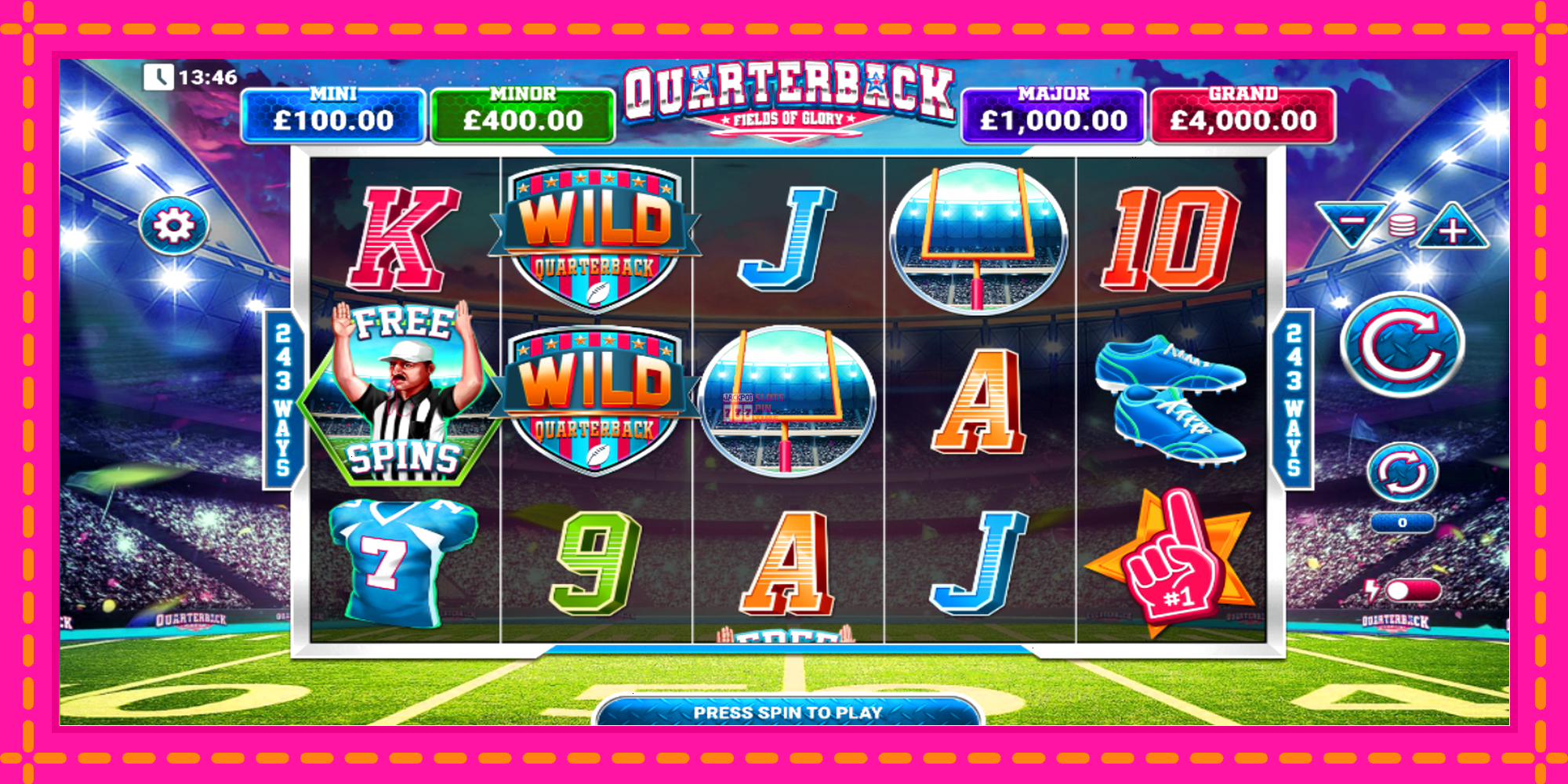 Slot machine Quarterback Fields of Glory gratuitamente, immagine 2