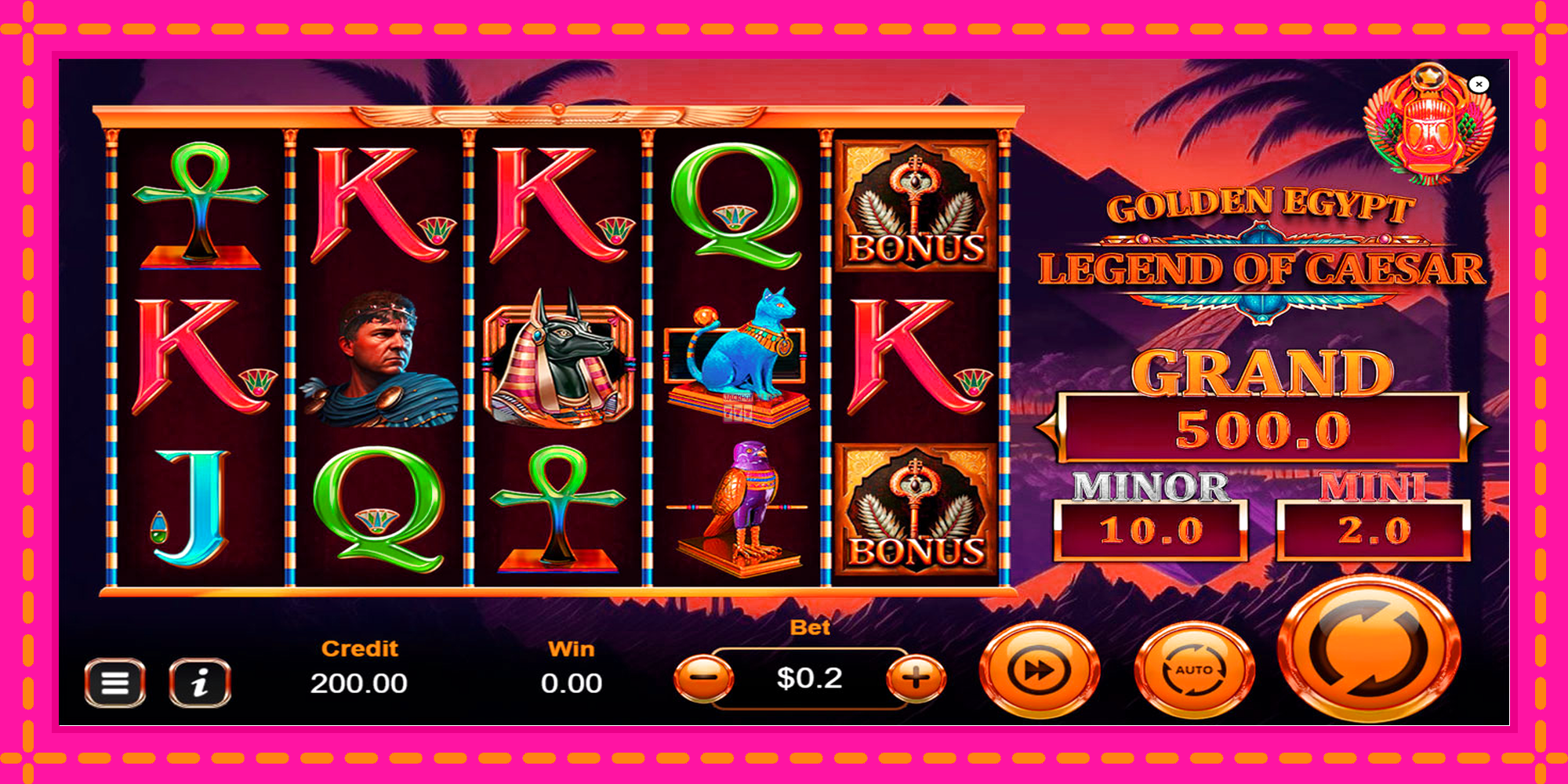 Slot machine Golden Egypt Legend of Caesar gratuitamente, immagine 1