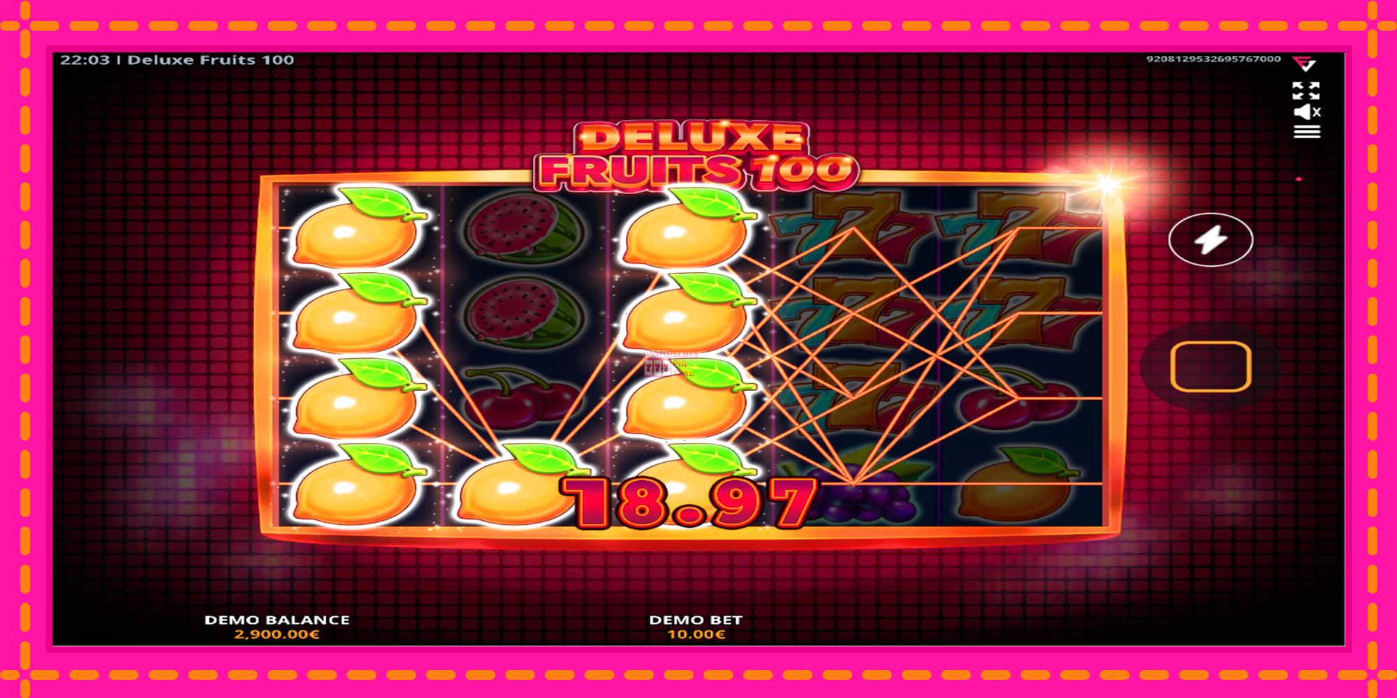 Slot machine Deluxe Fruits 100 gratuitamente, immagine 2