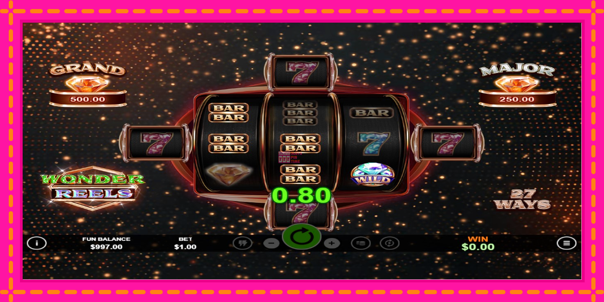 Slot machine Wonder Reels gratuitamente, immagine 3