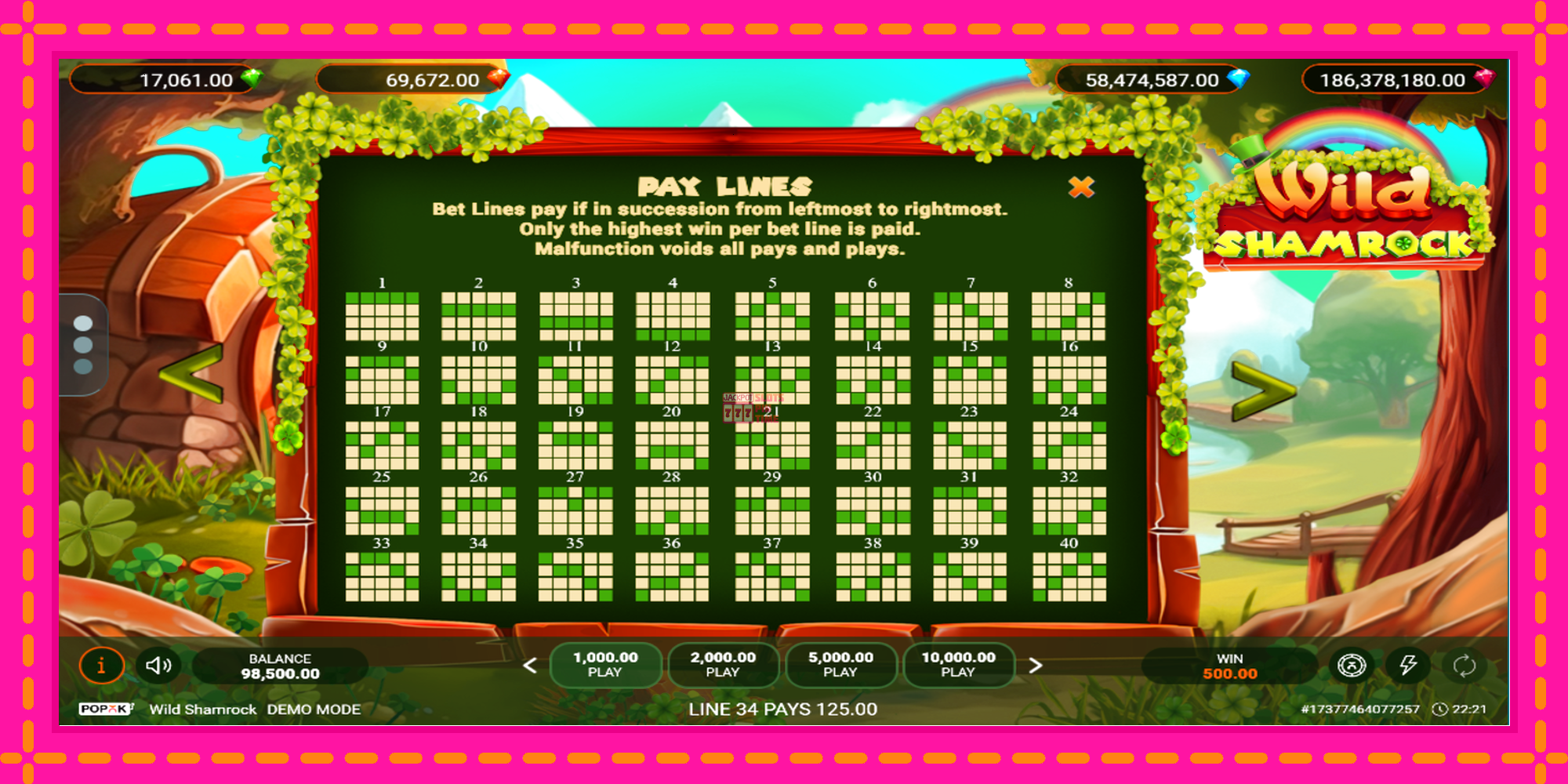 Slot machine Wild Shamrock gratuitamente, immagine 6