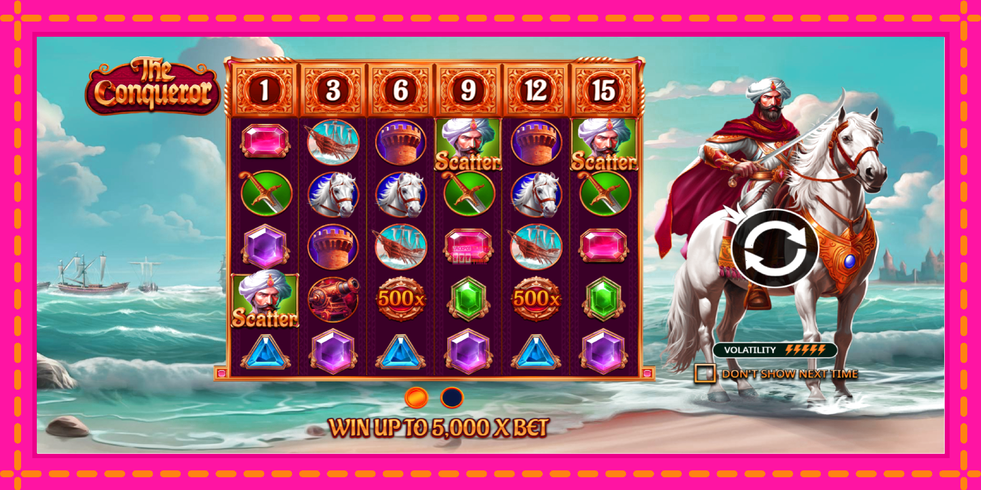 Slot machine The Conqueror gratuitamente, immagine 1