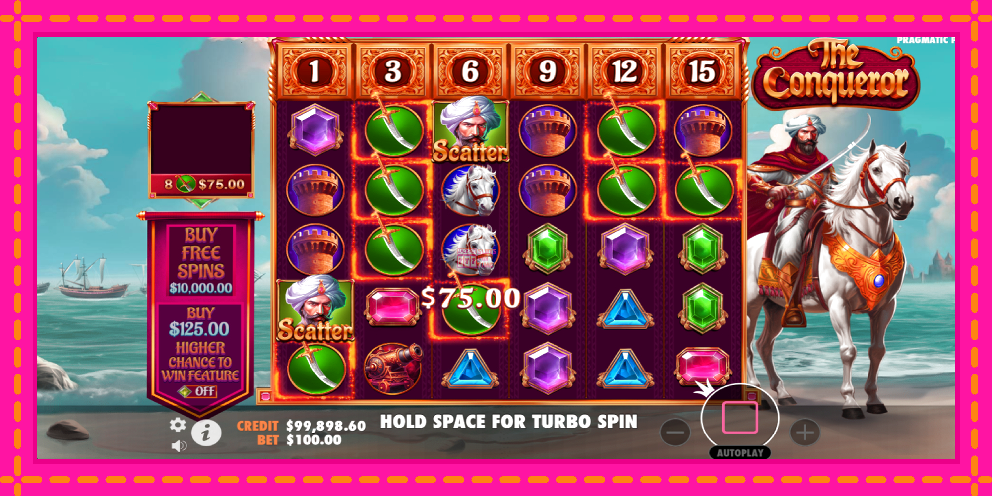 Slot machine The Conqueror gratuitamente, immagine 3