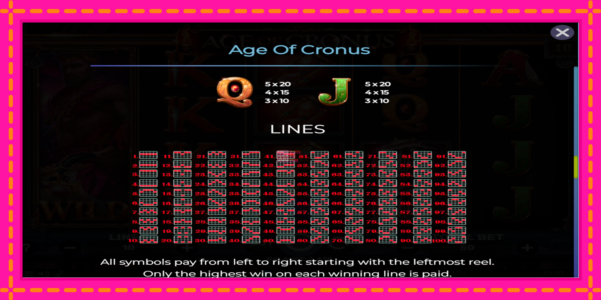 Slot machine Age of Cronus gratuitamente, immagine 7