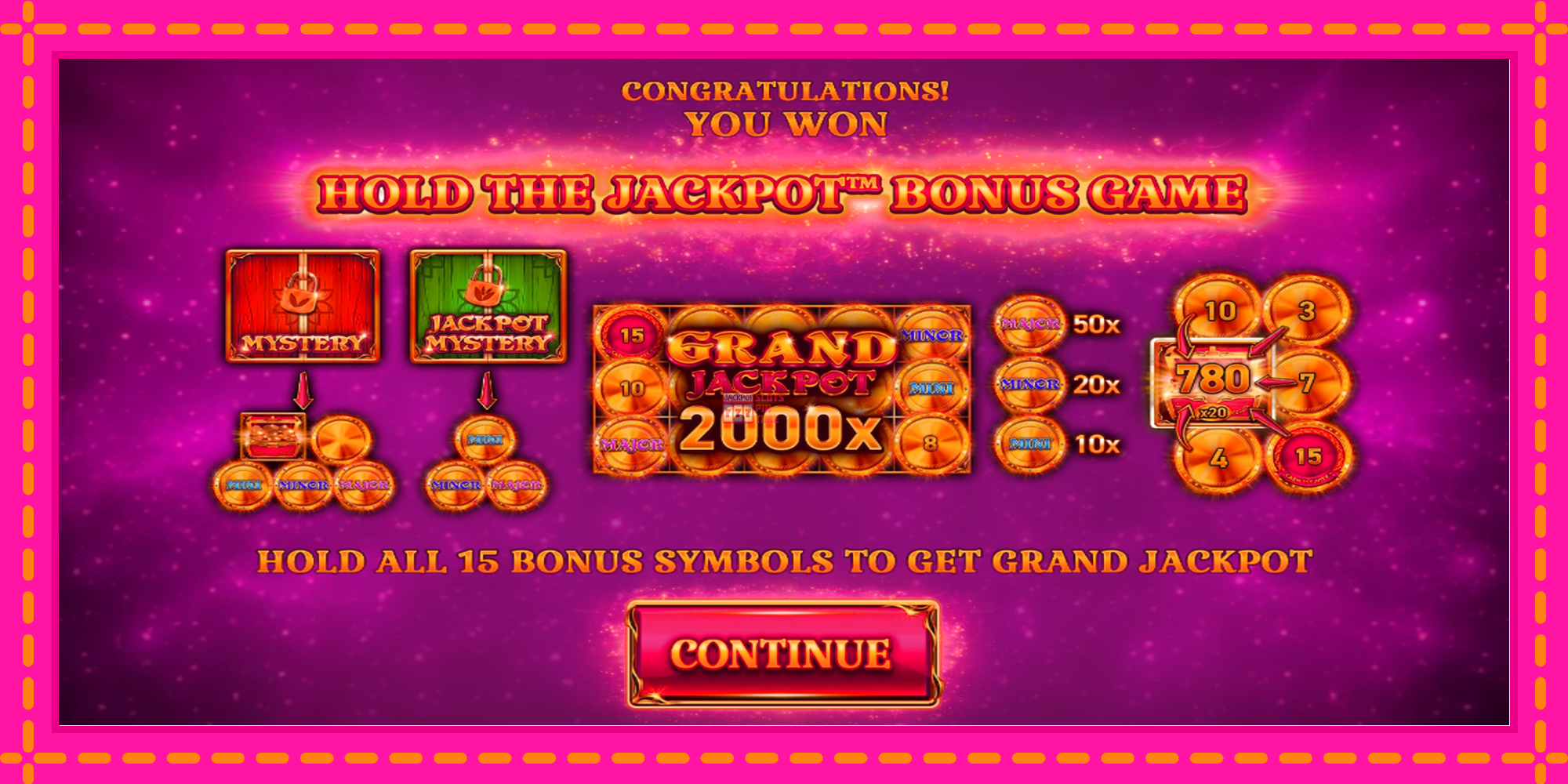 Slot machine 15 Coins Grand Gold Edition Score The Jackpot gratuitamente, immagine 3