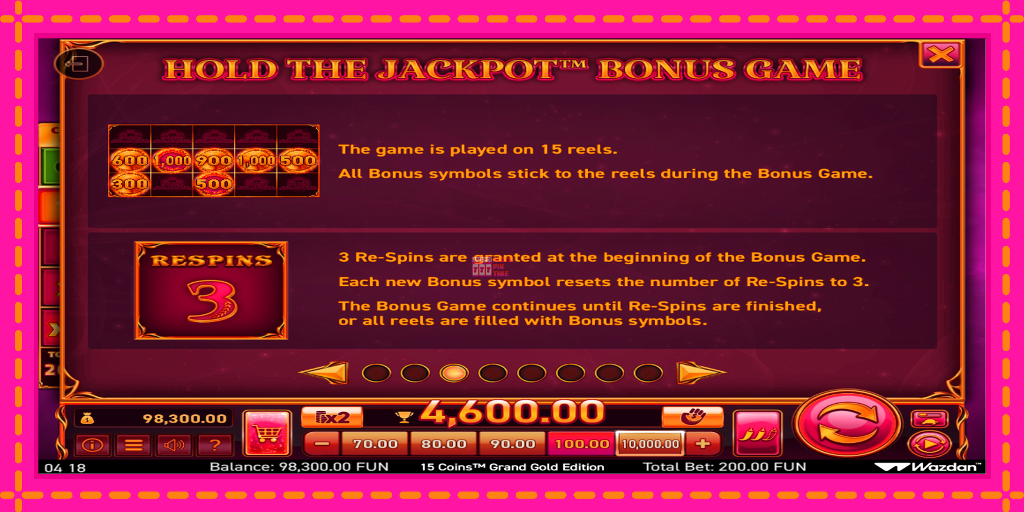 Slot machine 15 Coins Grand Gold Edition Score The Jackpot gratuitamente, immagine 5